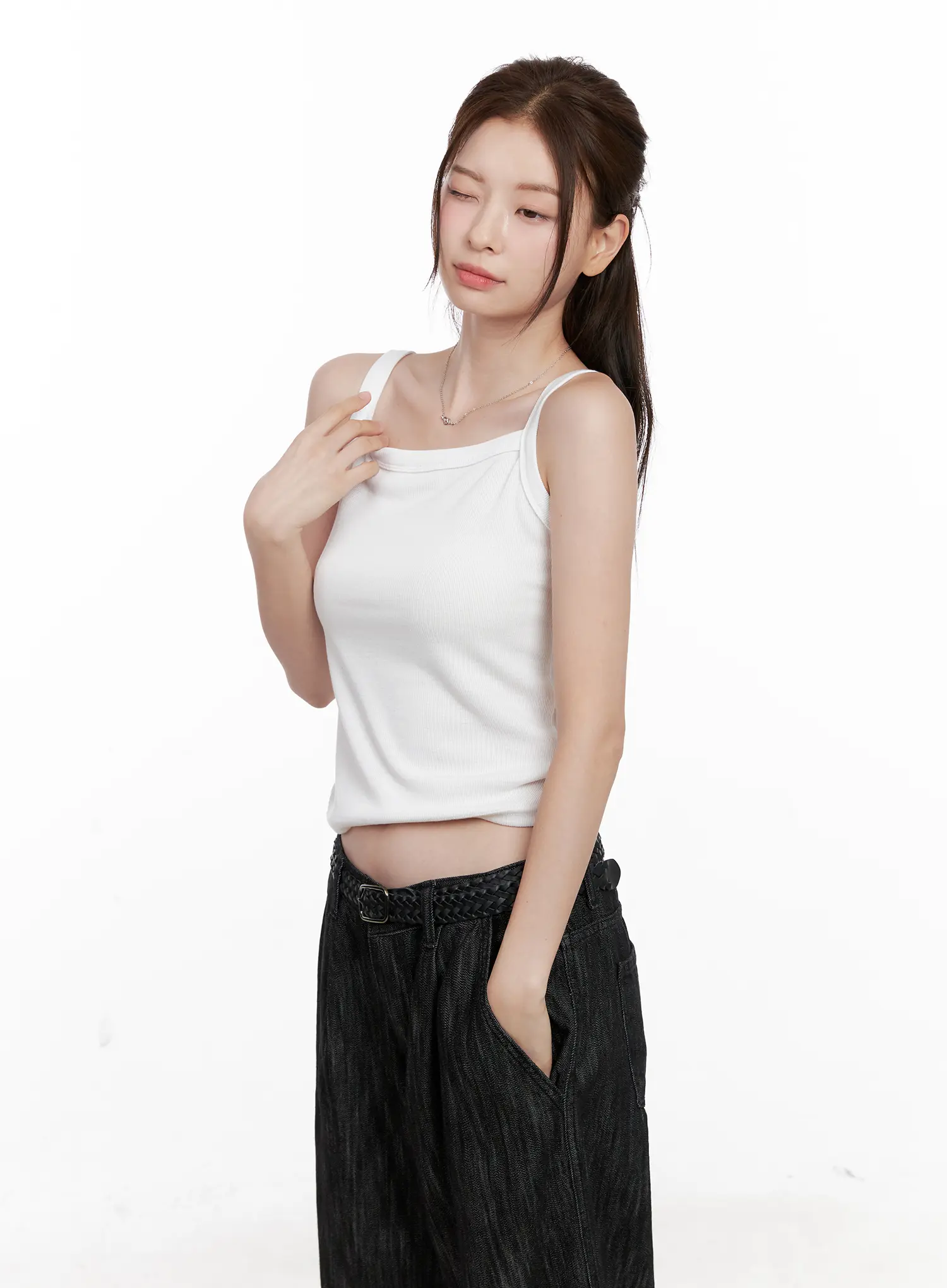 Ribbed Sleeveless Top CL523 - Image 8