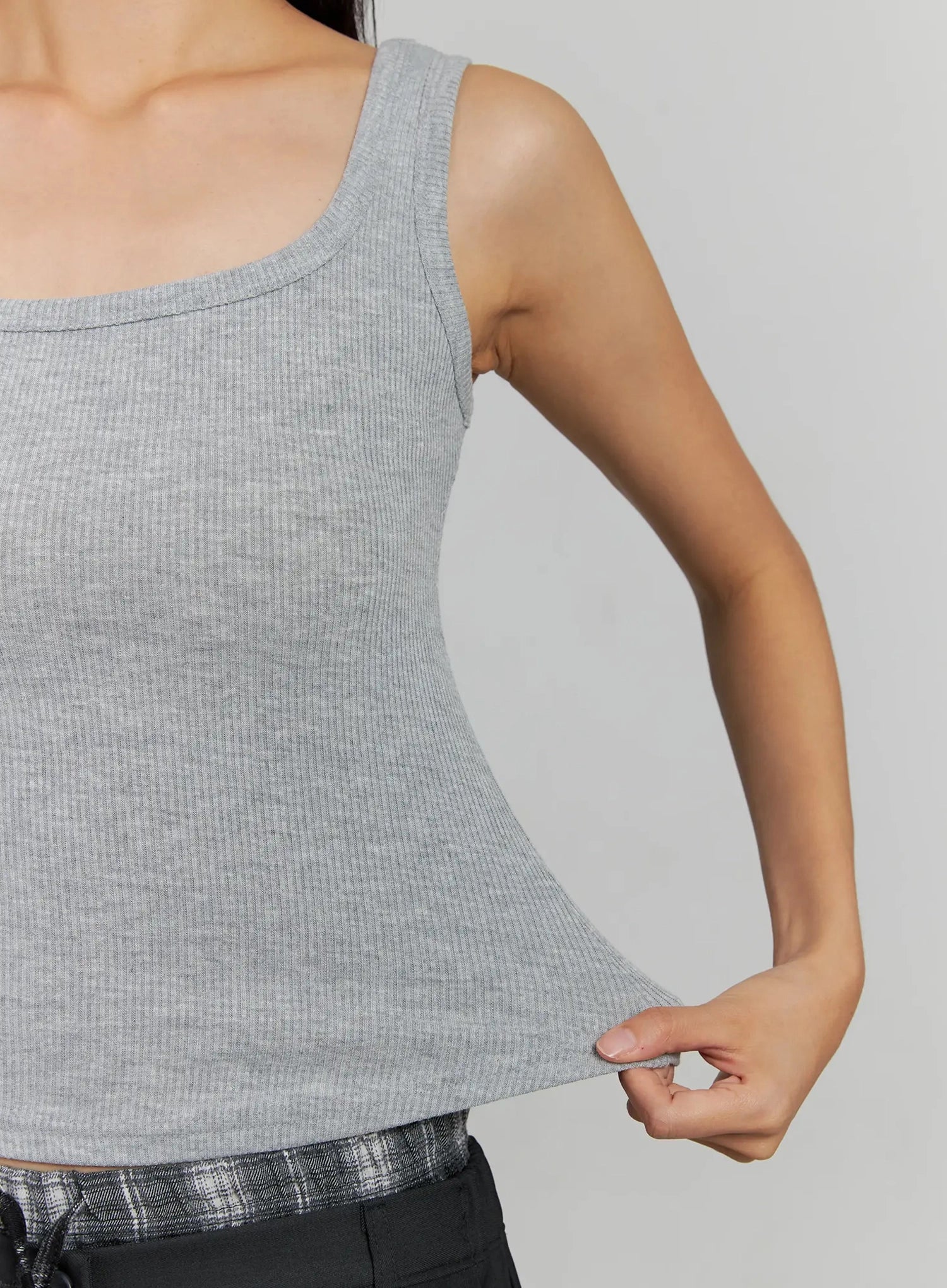 Ribbed Square Neck Tank IJ502 - Image 11