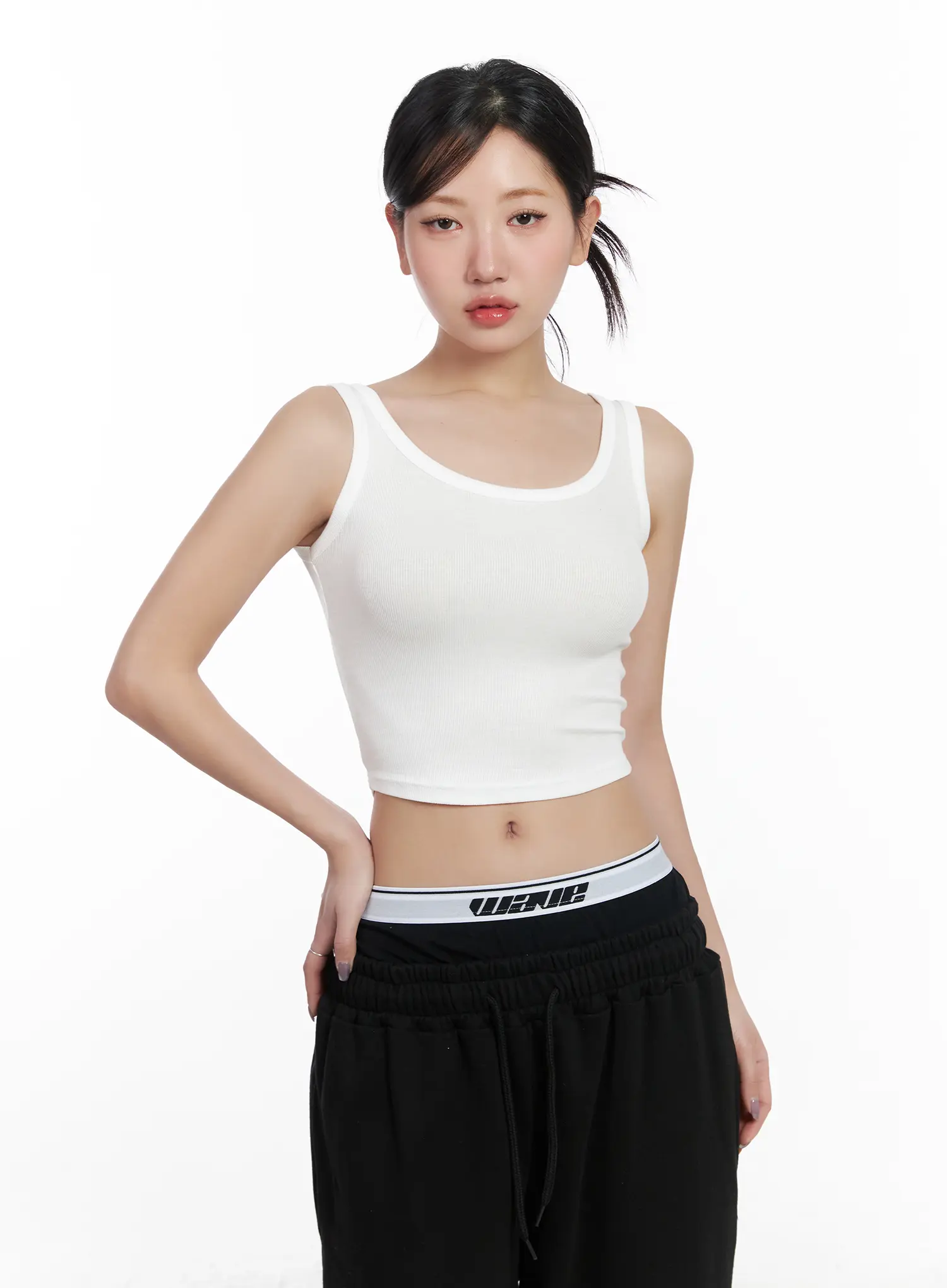 Ribbed U-Neck Cropped Top CF503 - Image 9