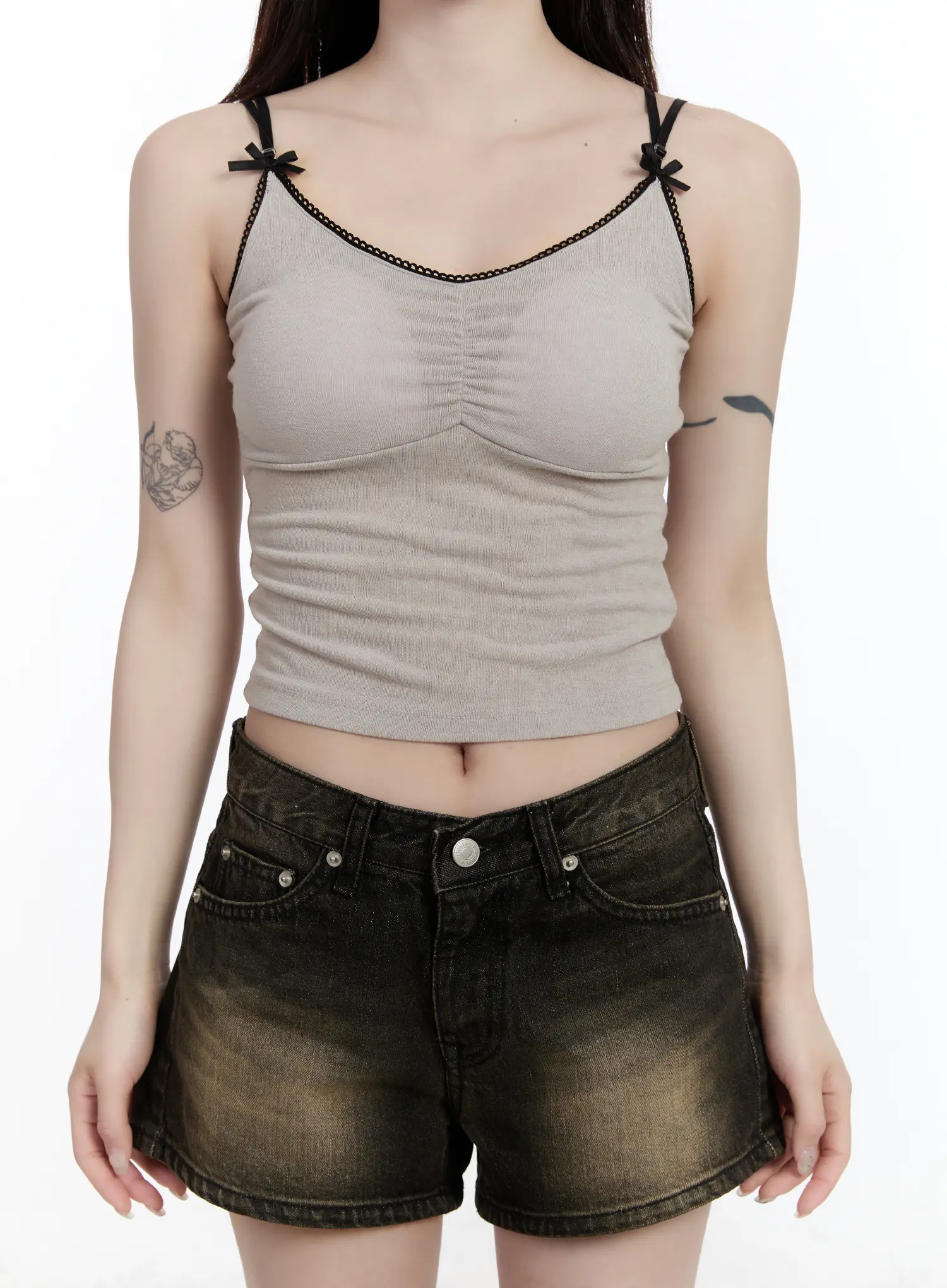 Ribbon Crop Tank Top CA503 - Image 8
