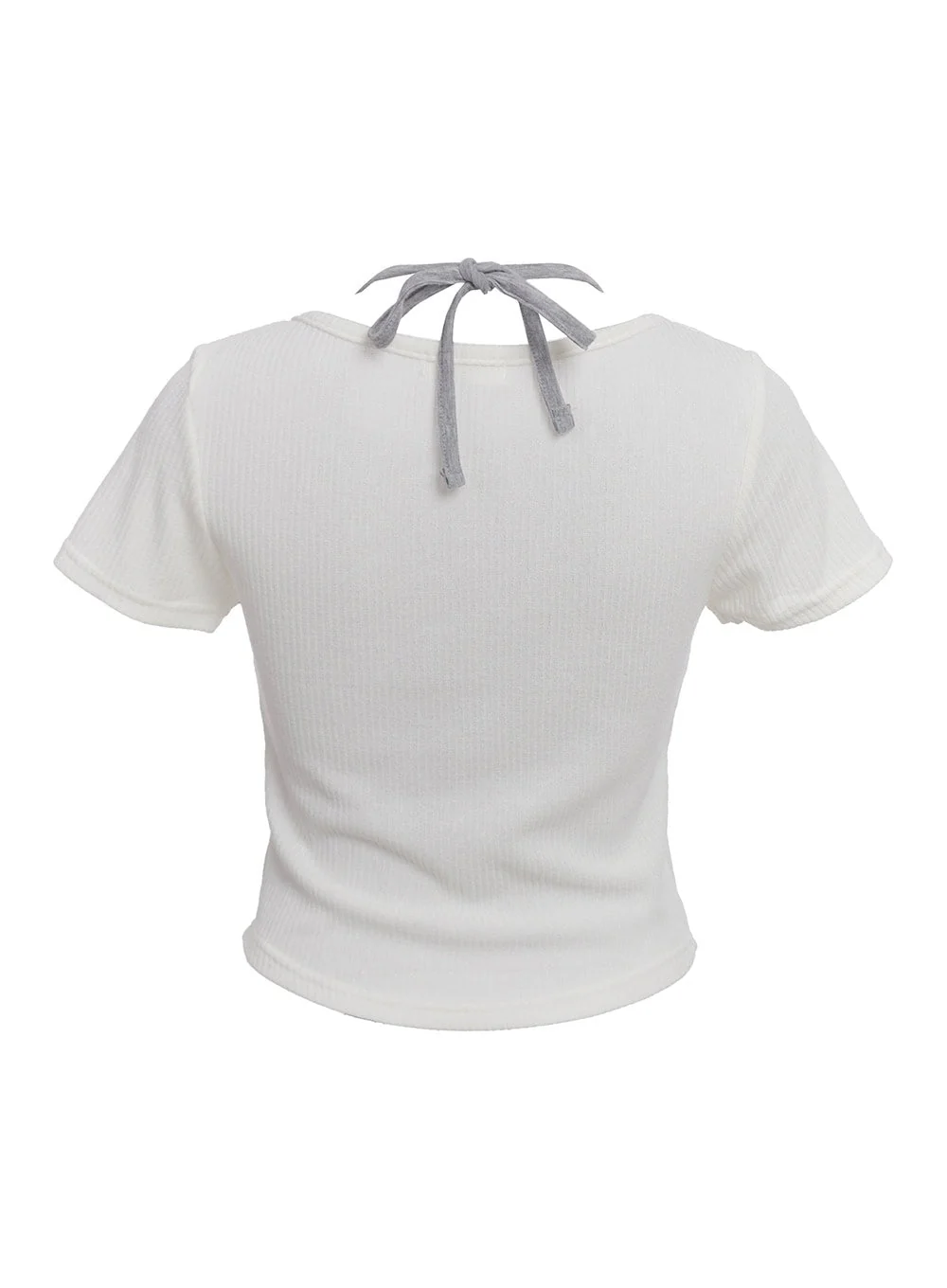 Ribbon Layered Short-Sleeve Cardigan CU520 - Image 4