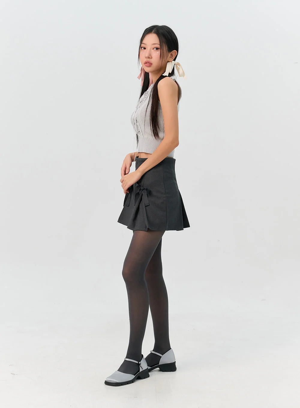 Ribbon Mini Skirt IN301 - Image 5