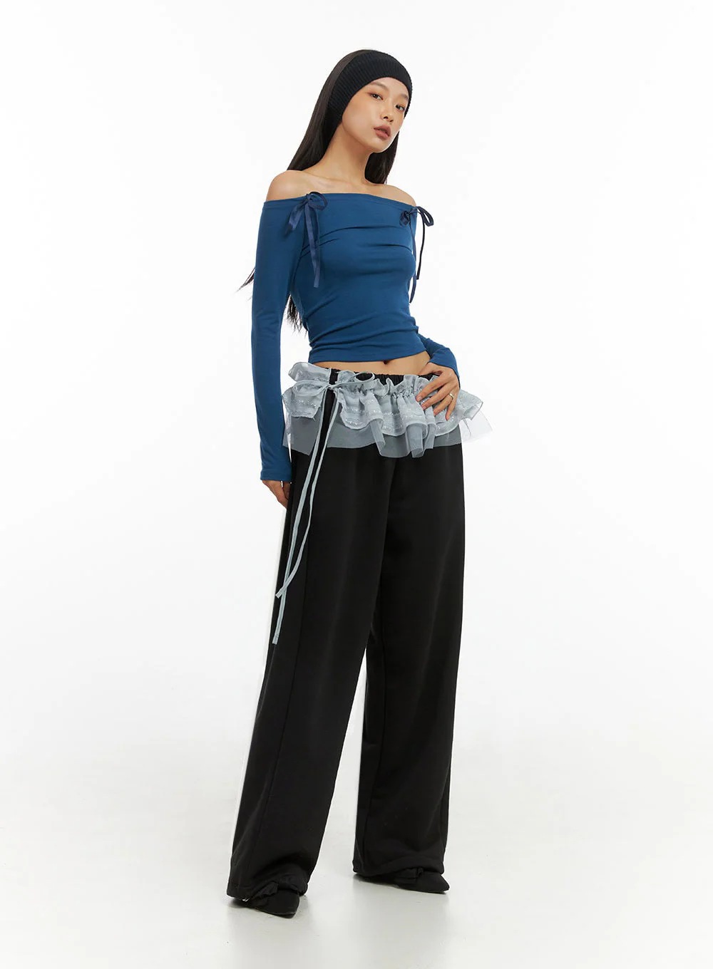 Ribbon Off Shoulder Top IO409 - Image 14