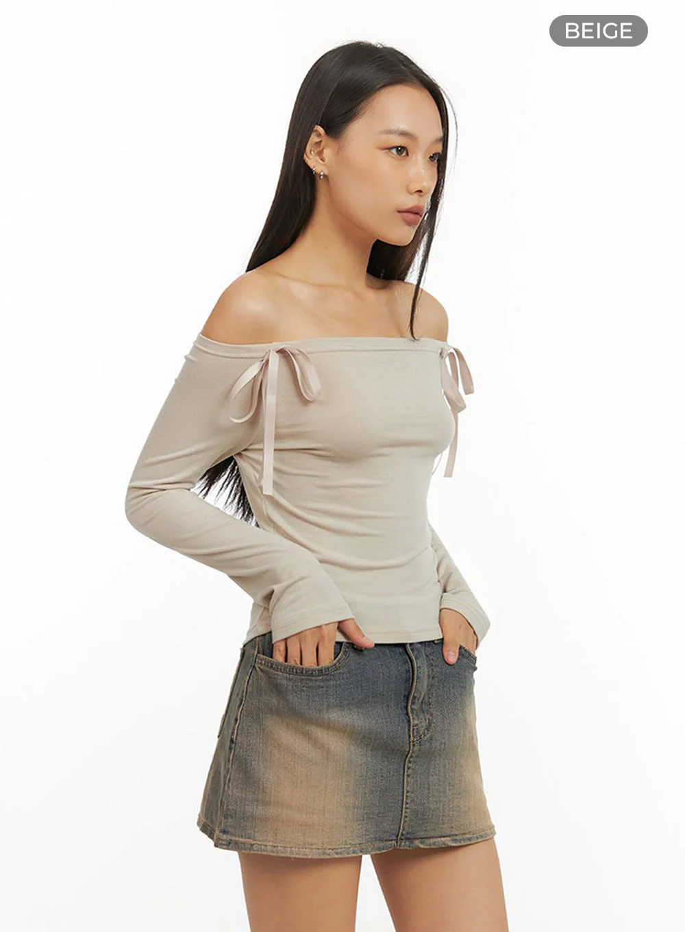Ribbon Off Shoulder Top IO409 - Image 18