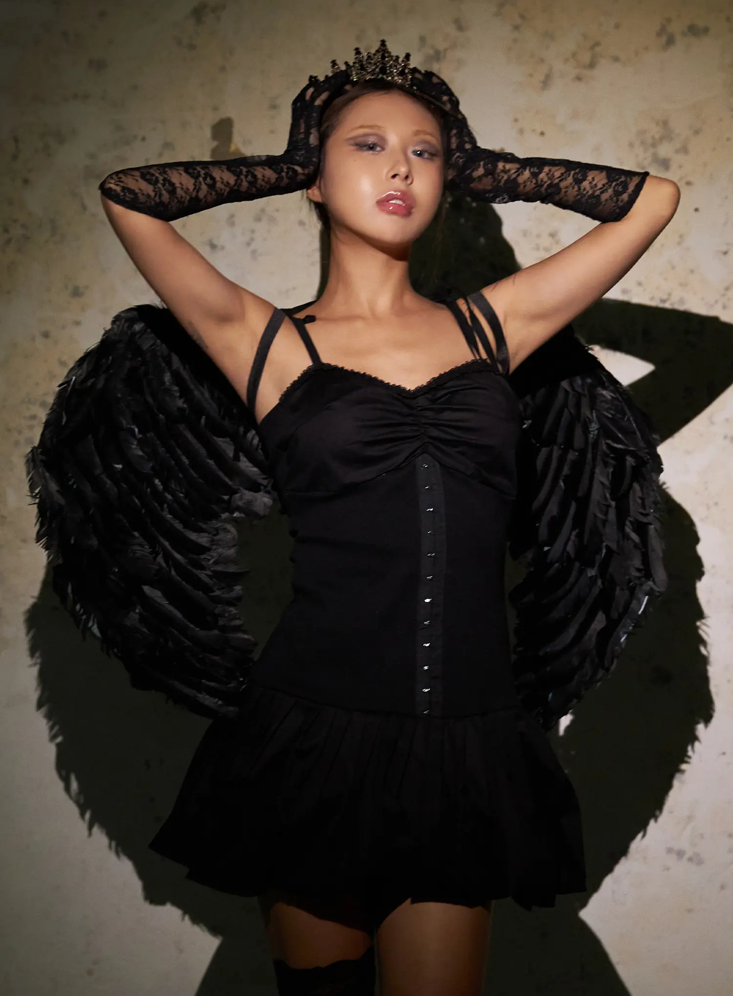 Ribbon Strap Corset Mini Dress CS522 - Image 4