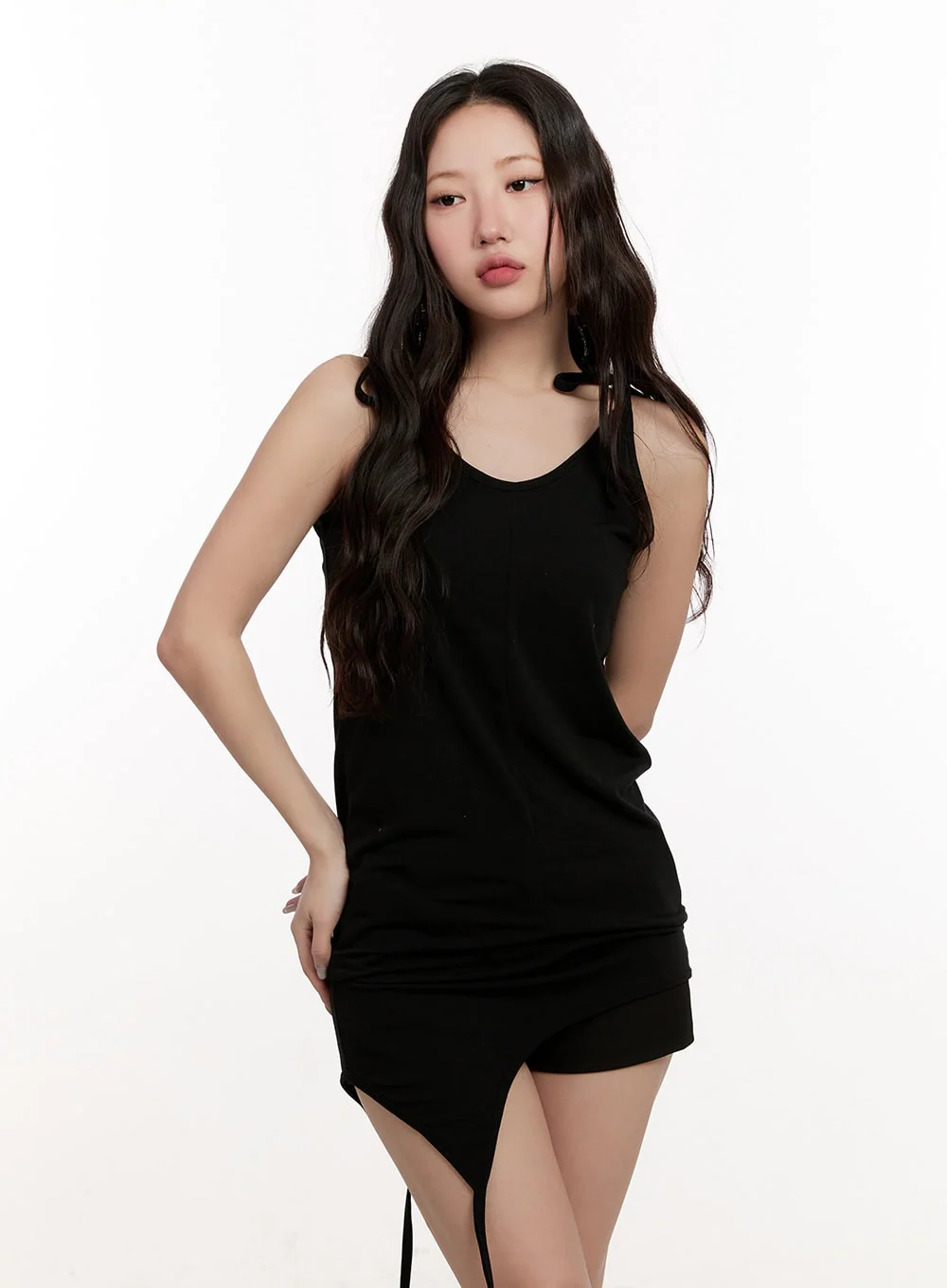 Ribbon String Asymmetric Cami Top CM510 - Image 11