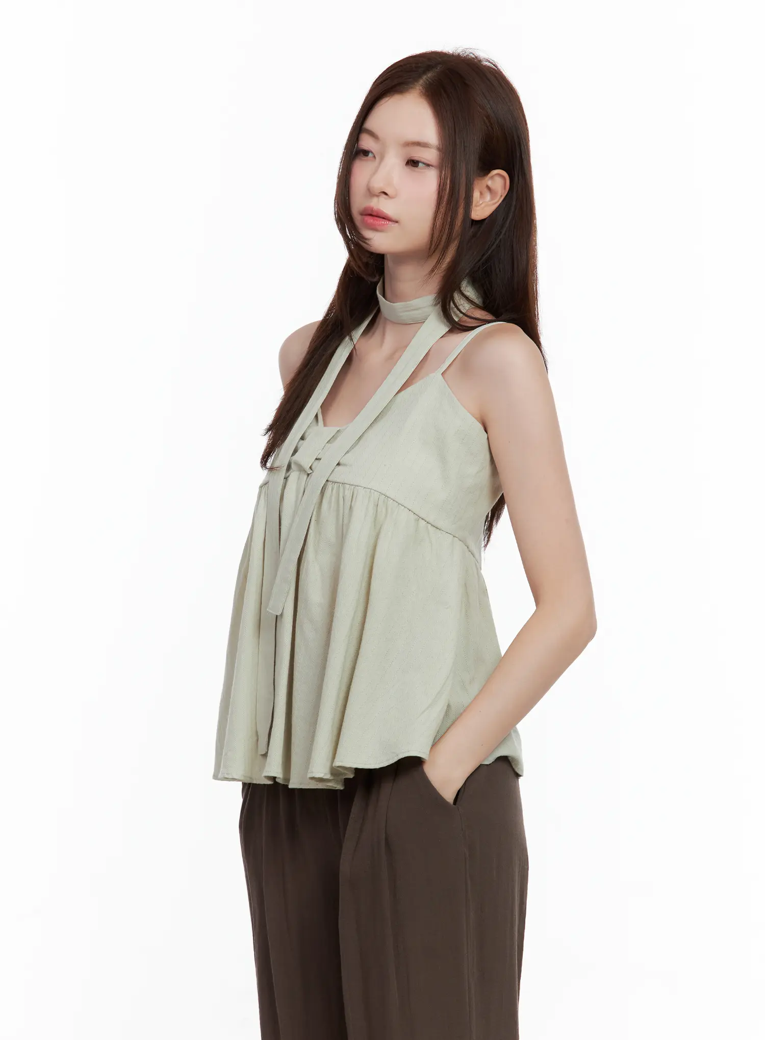 Ribbon Tie Tank & Scarf Set CL502 - Image 10