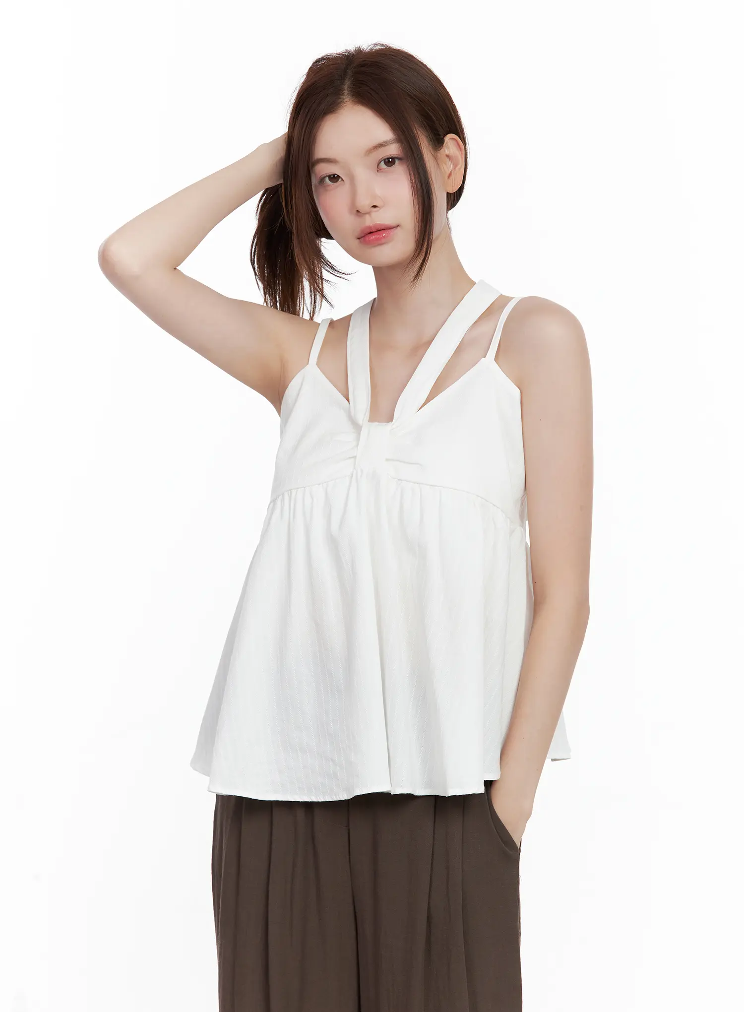 Ribbon Tie Tank & Scarf Set CL502 - Image 11