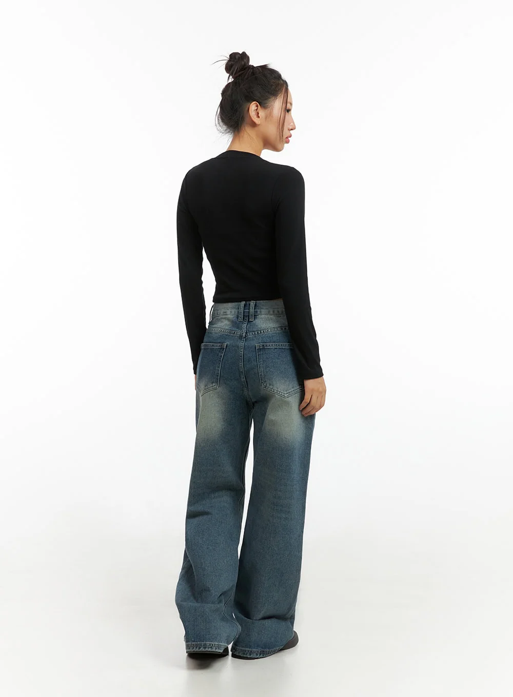 Ribbon Tied Long Sleeve Top IS402 - Image 8