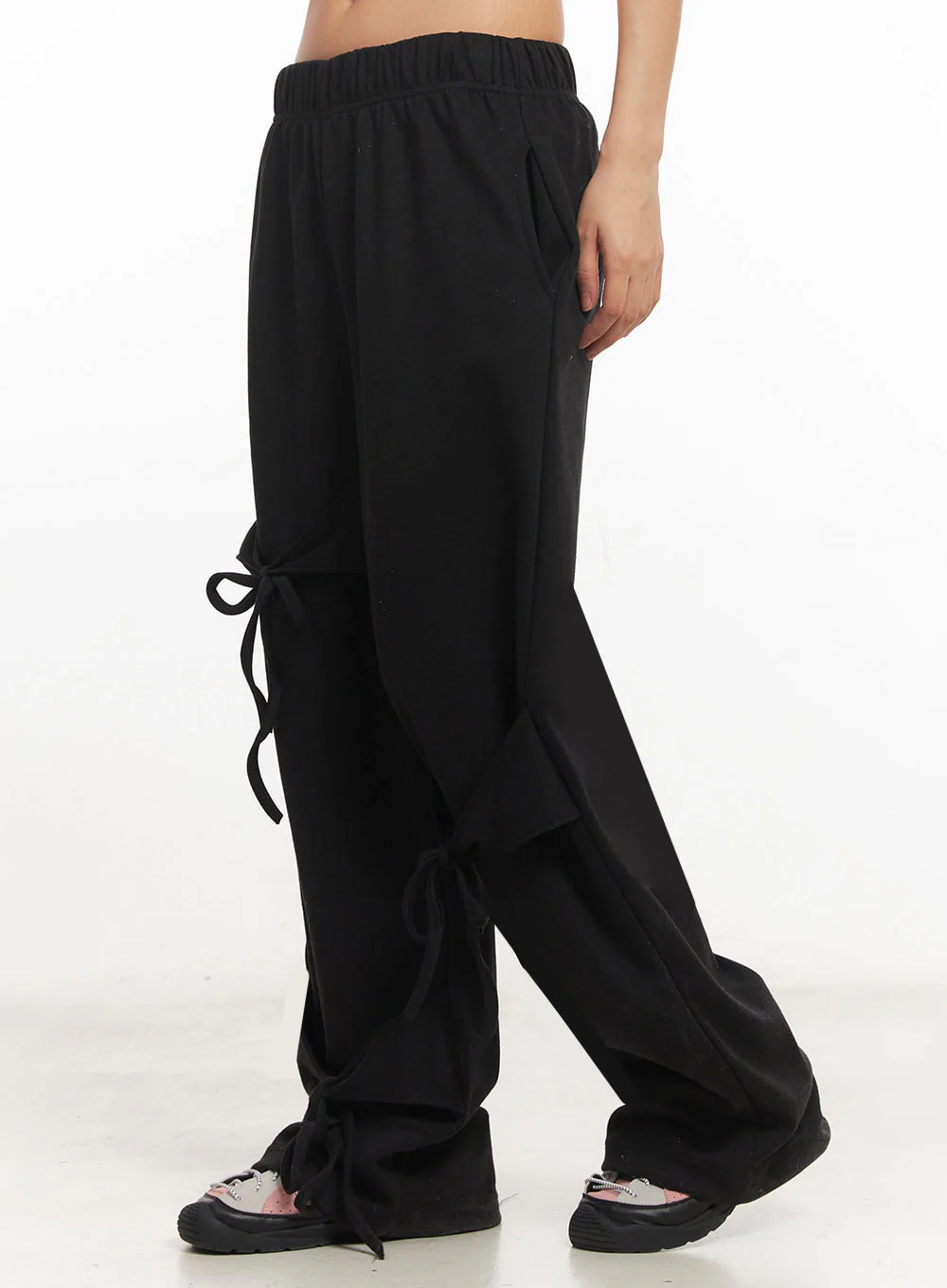 Ribbon Wide-Leg Sweatpants IA524 - Image 9