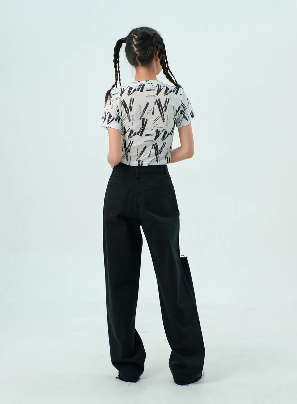 Ripped Cotton Pants BY317 - Image 10