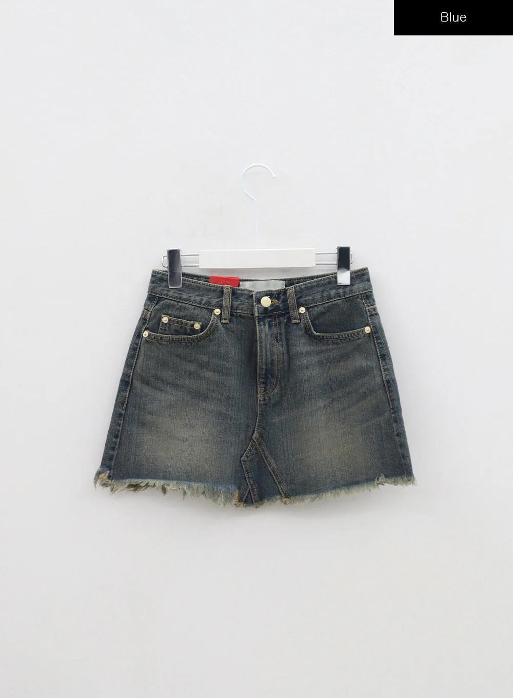 Ripped Denim Mini Skirt BA305 - Image 15