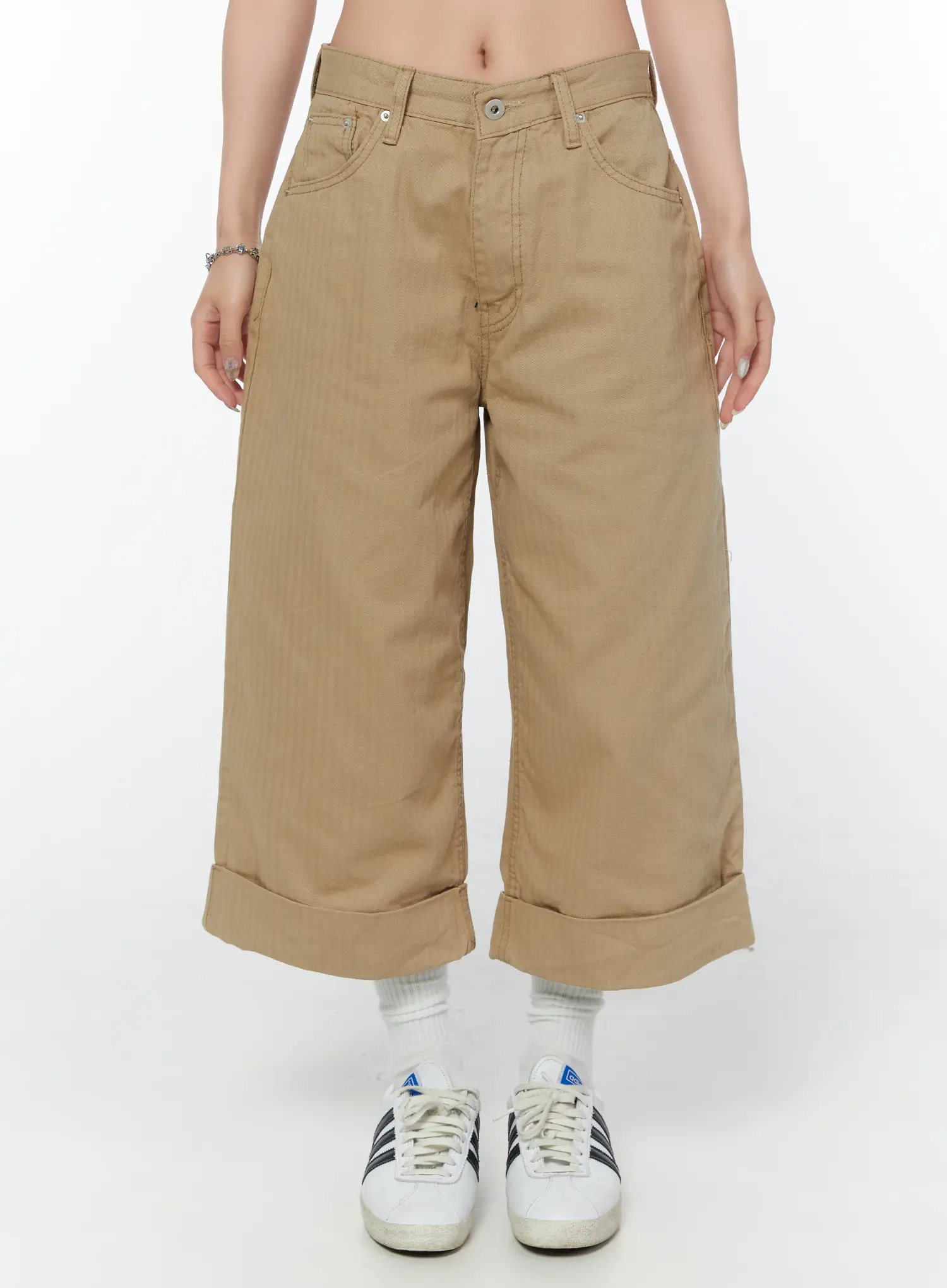 Roll-Up Bermuda Pants CY515