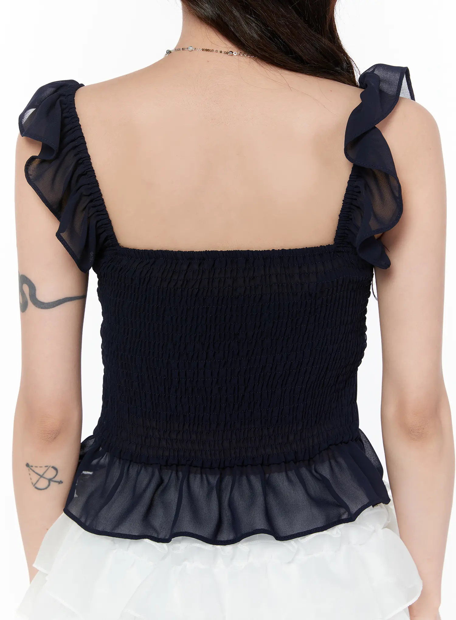 Romantic Ruffle Chiffon Top CY515 - Image 7