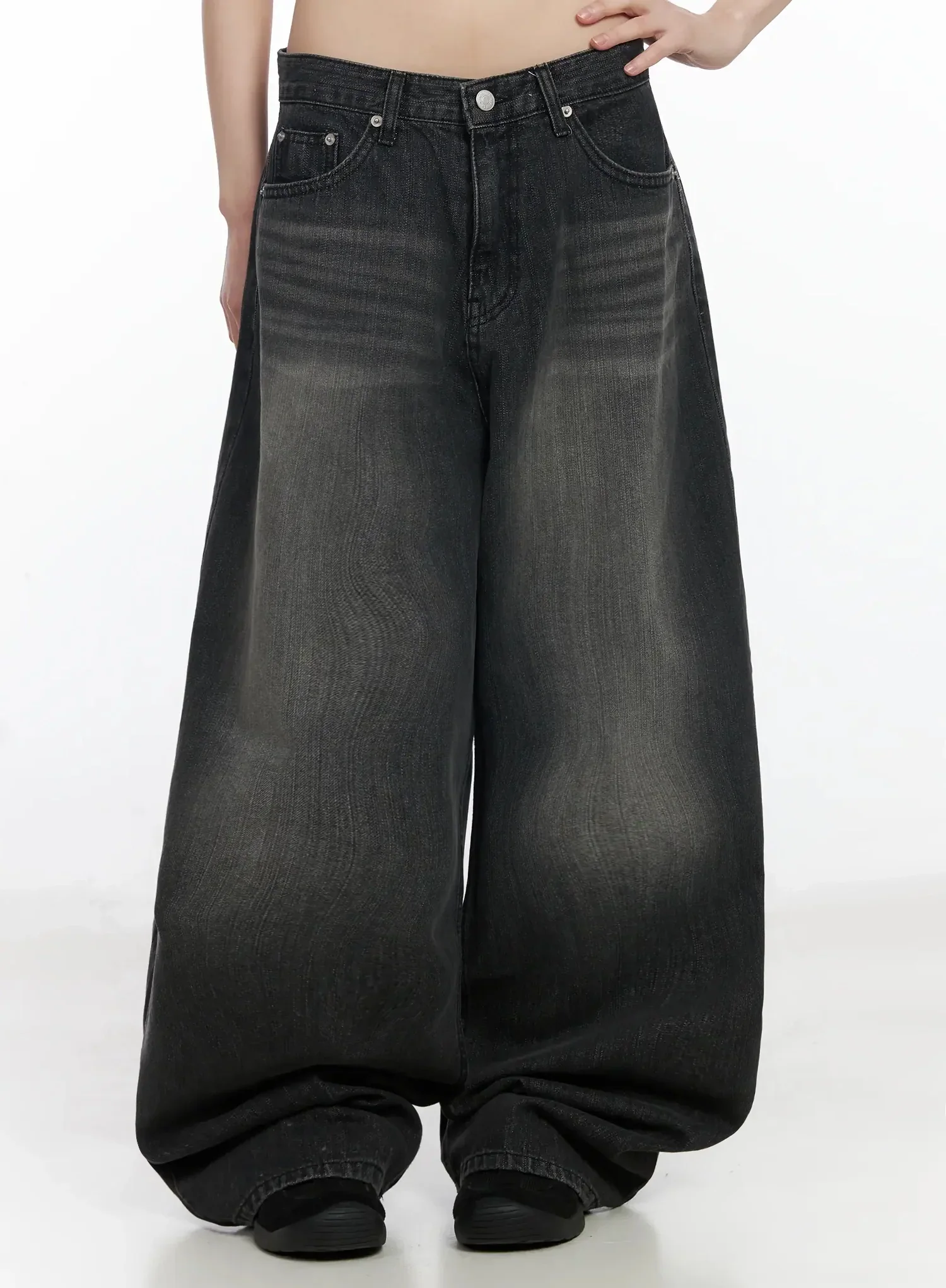 Romy Back-Belt Baggy Jeans IF505 - Image 6
