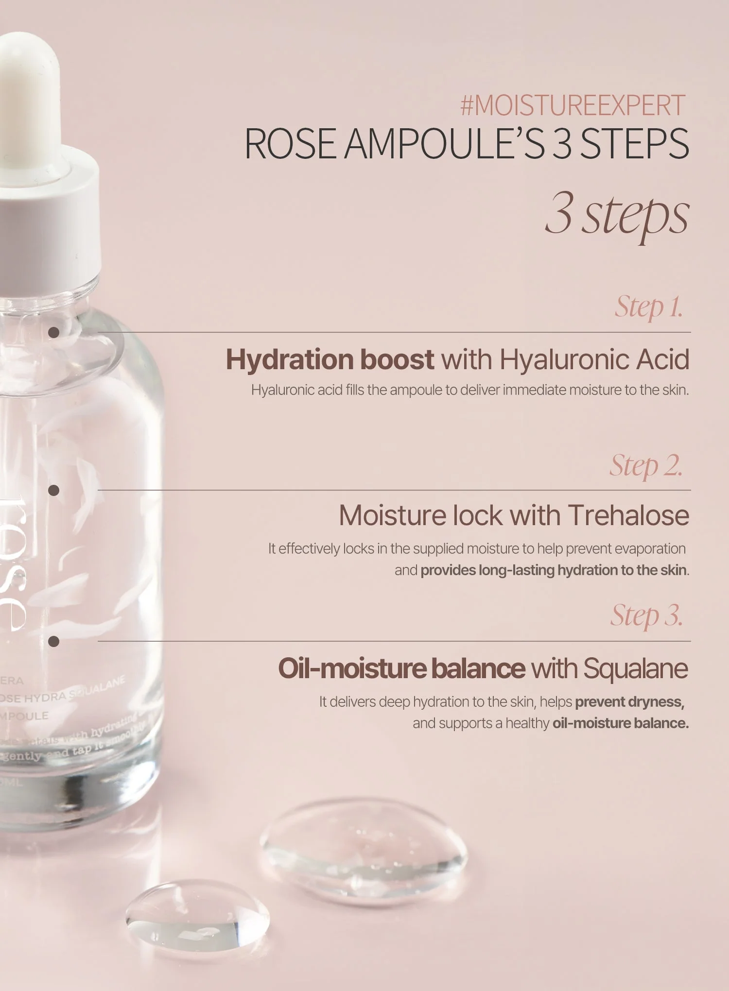 Rose Hydra Squalane Ampoule (50ml) - Image 4