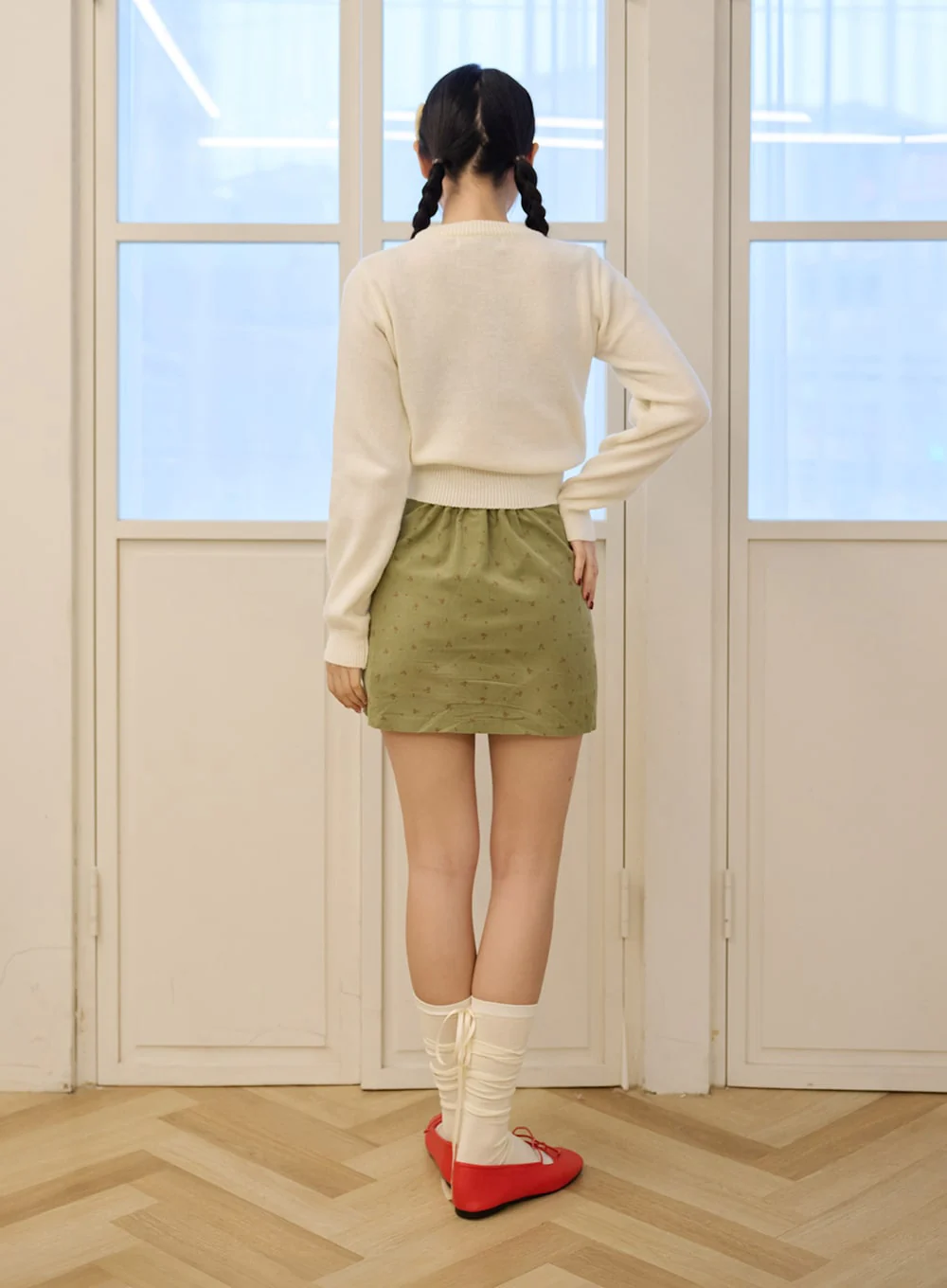 Round Neck Crop Knit Sweater OD326 - Image 4