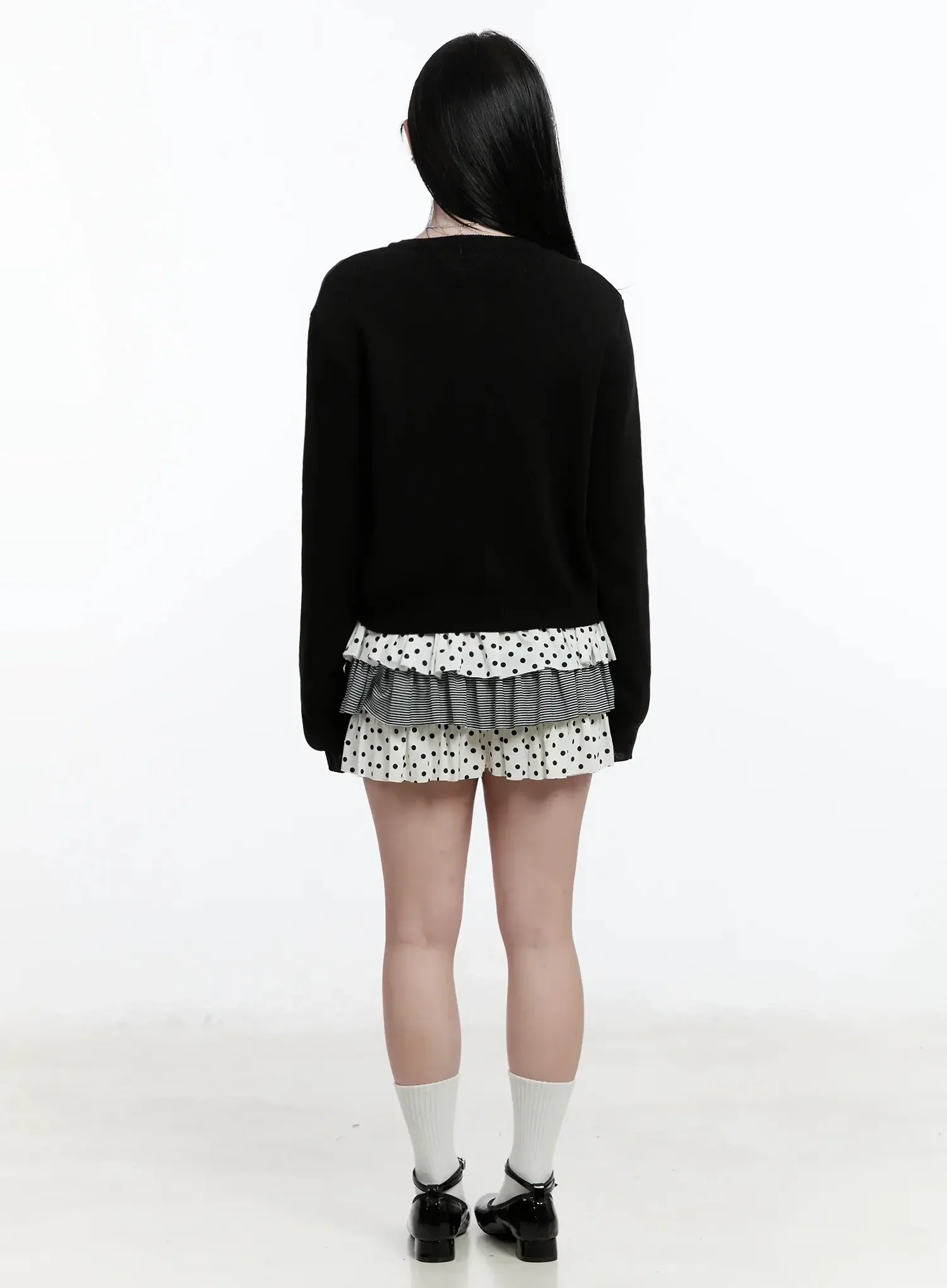 Round Neck Knit Cardigan IM519 - Image 11