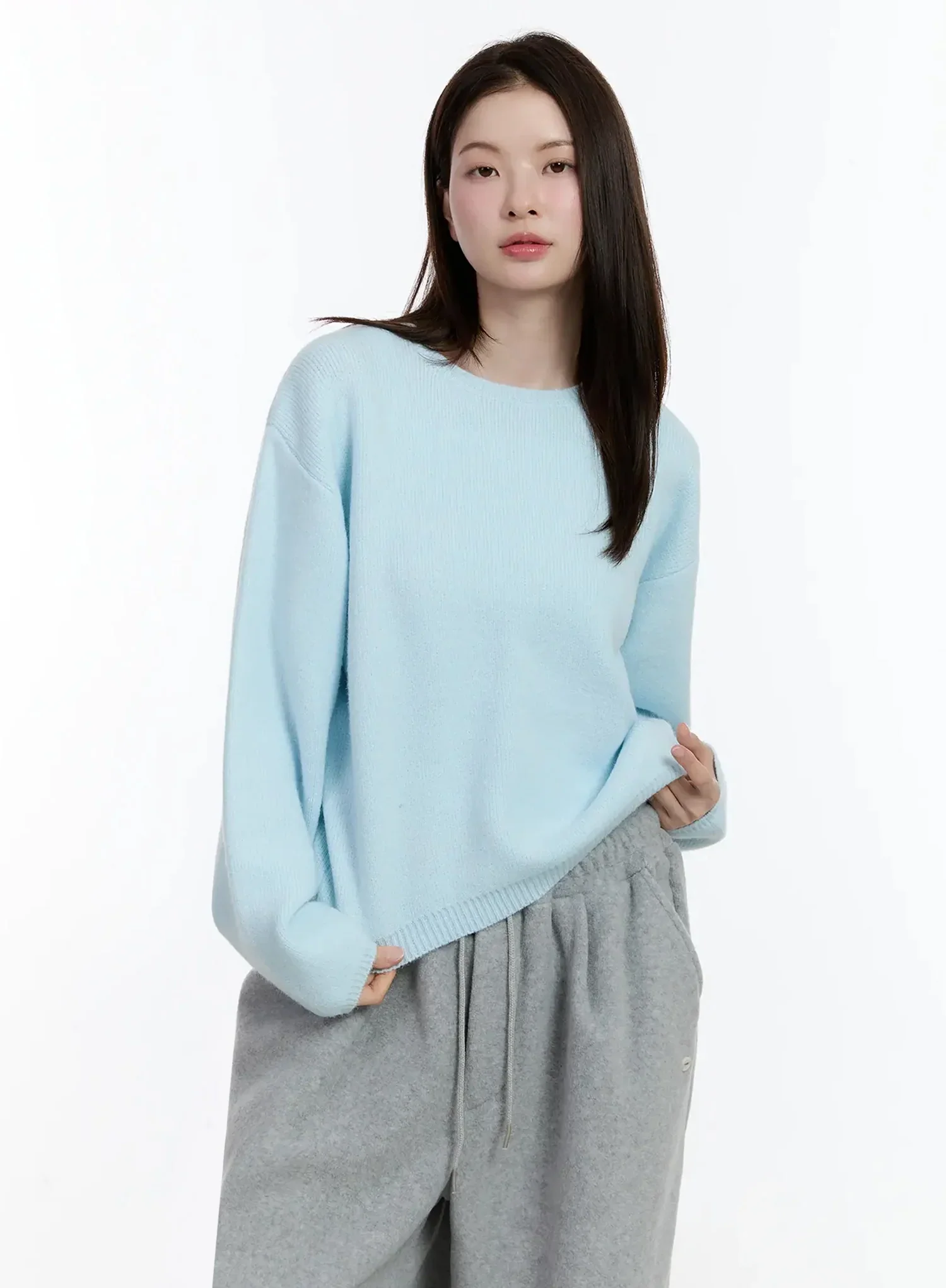 Round Neck Knit Sweater ID526 - Image 7