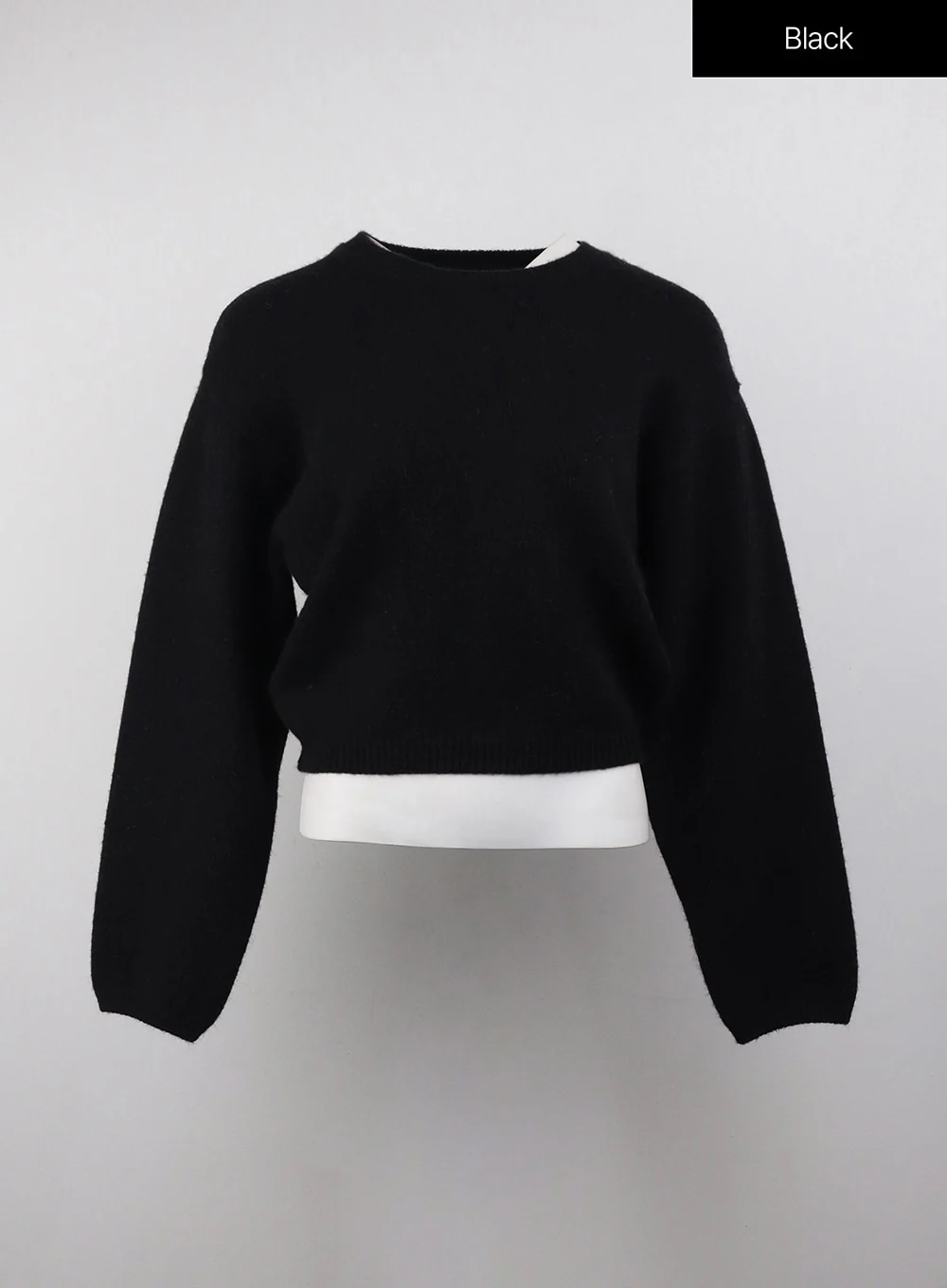 Round Neck Knitted Long Sleeve Sweater OJ415 - Image 13