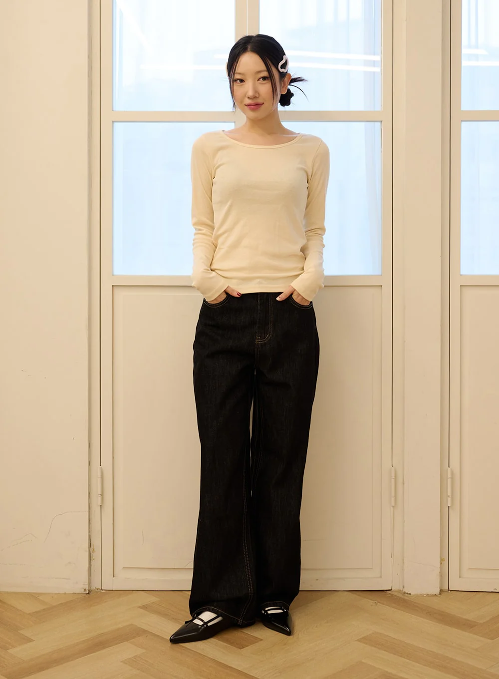 Round Neck Slim Fit Tee OD327 - Image 2