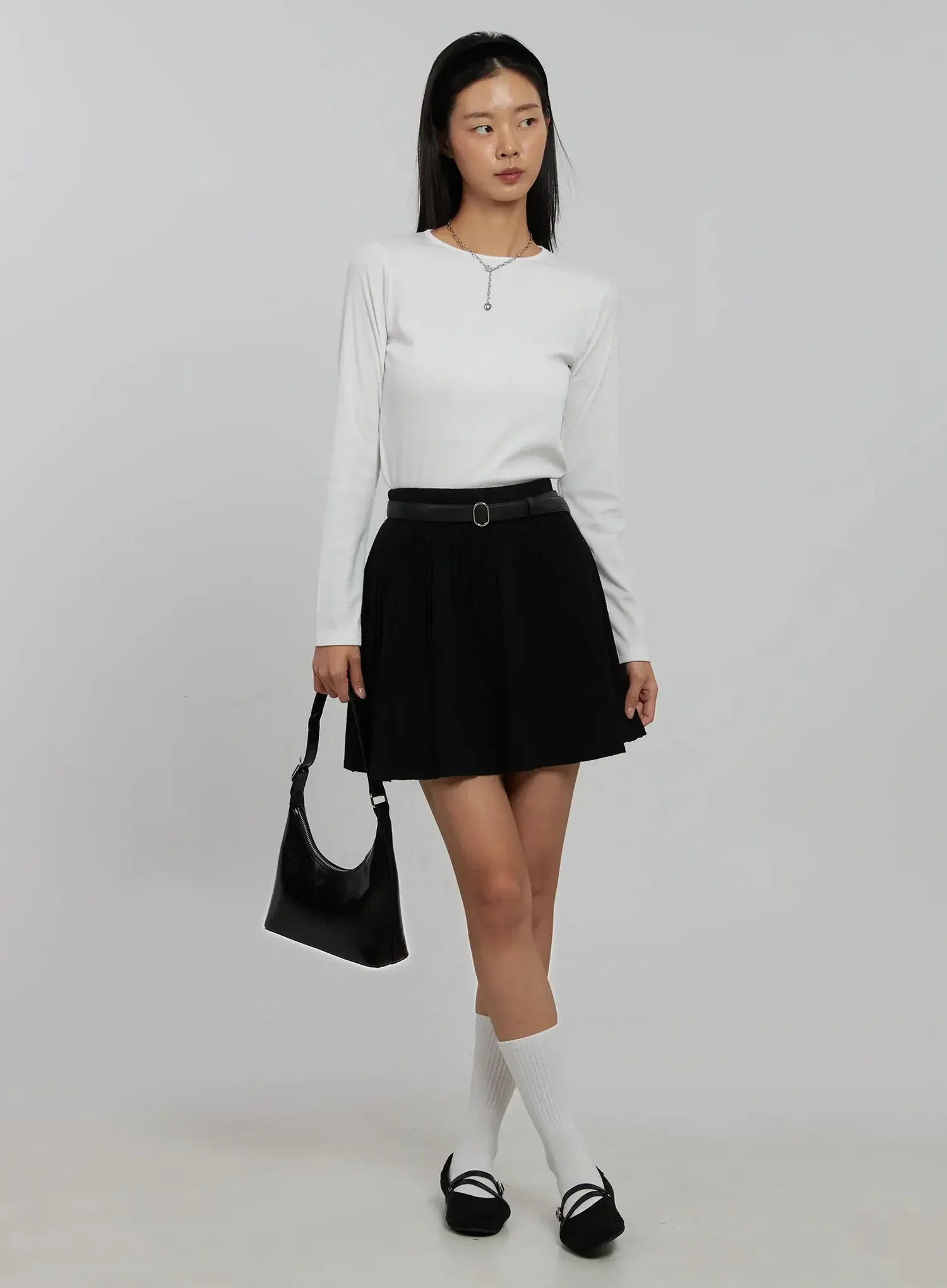 Round Ribbed Long Sleeve Top IJ508 - Image 5