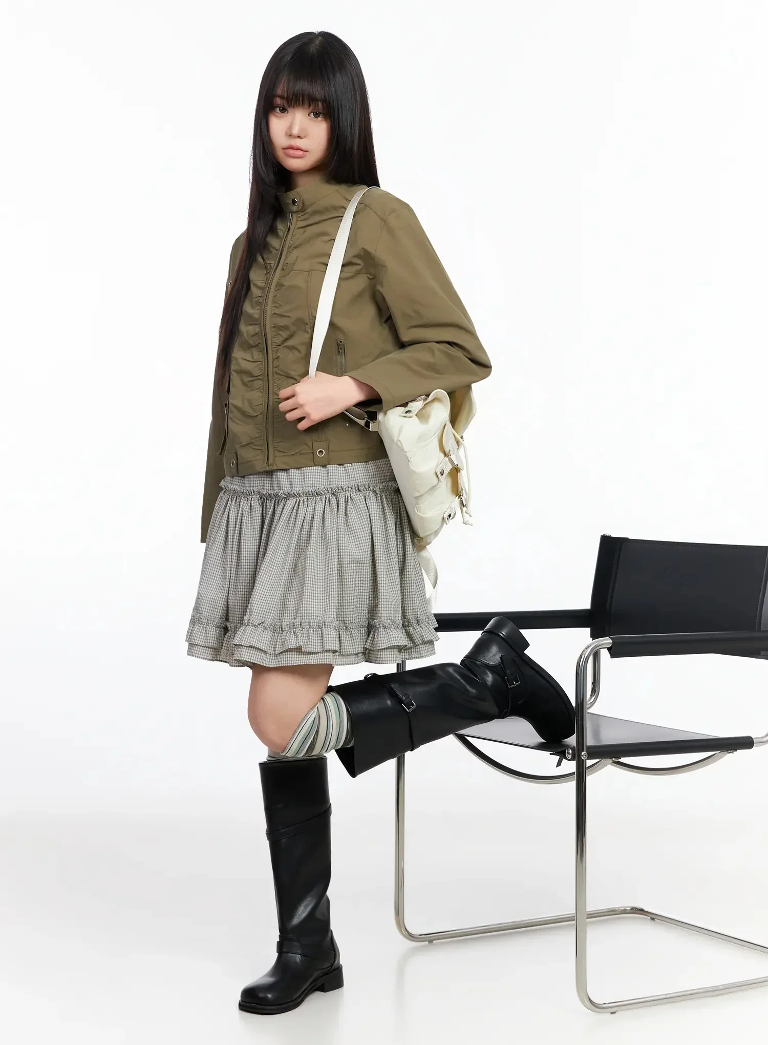 Ruched Detail Jacket IA523 - Image 11