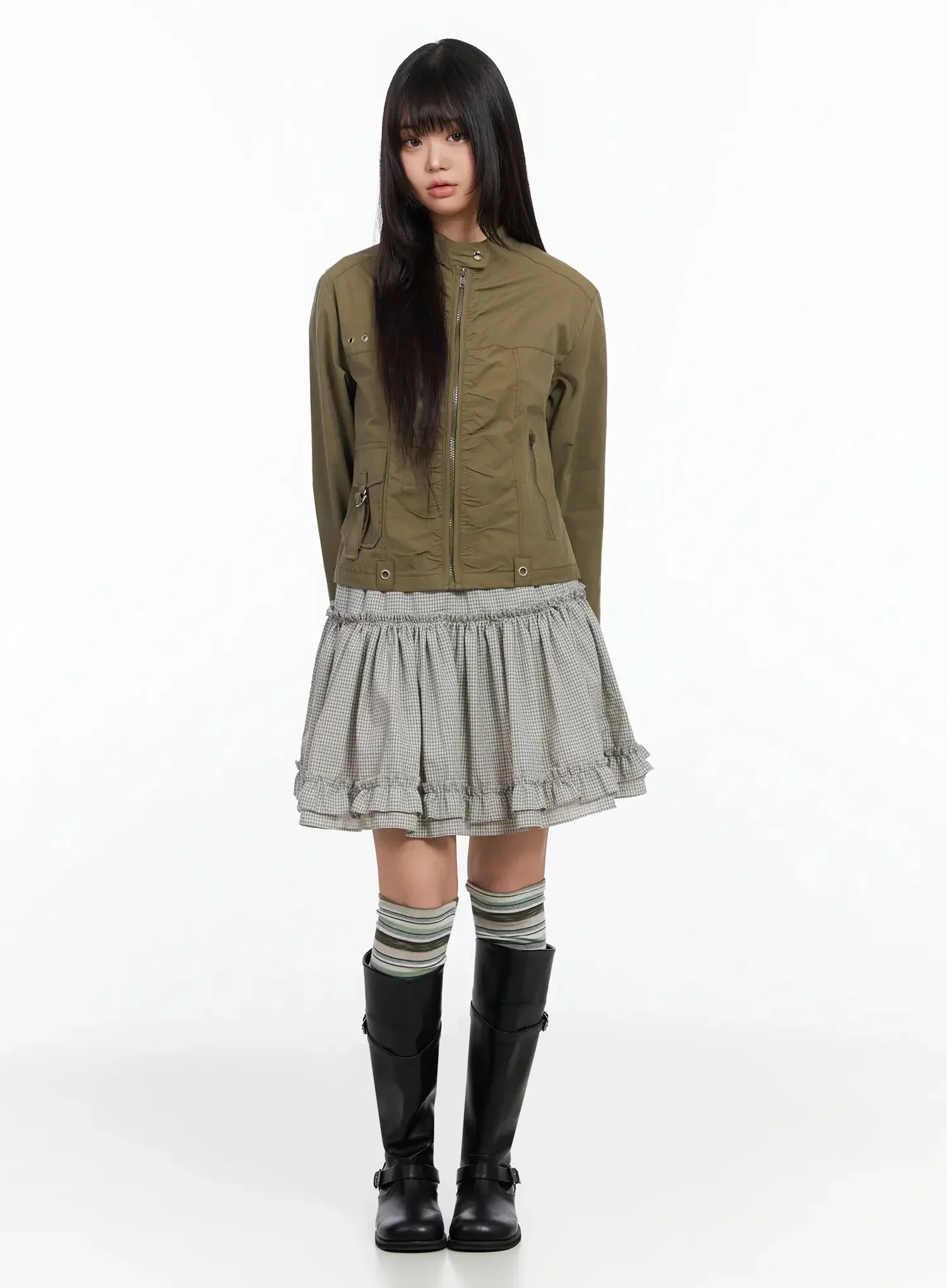 Ruched Detail Jacket IA523 - Image 4