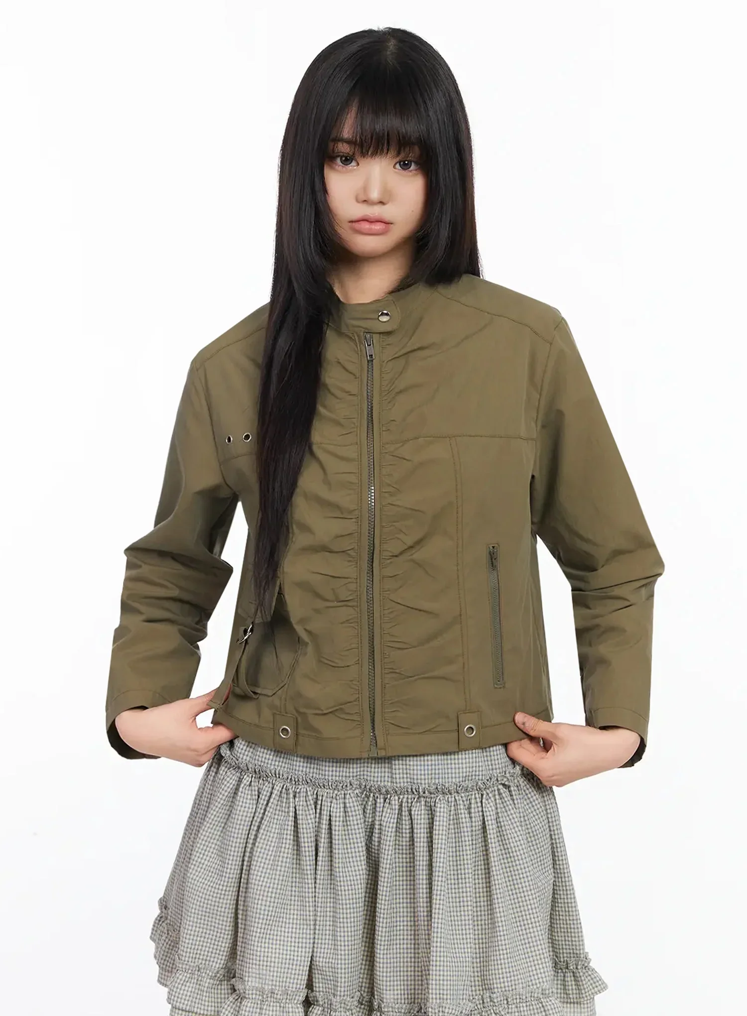 Ruched Detail Jacket IA523 - Image 6