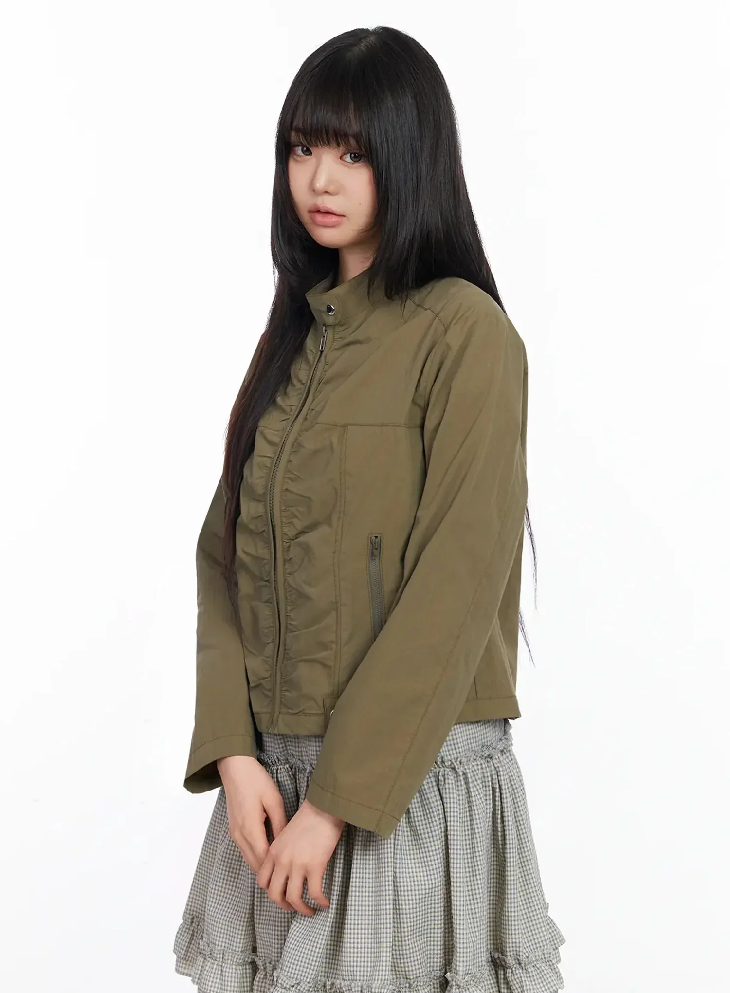 Ruched Detail Jacket IA523 - Image 7
