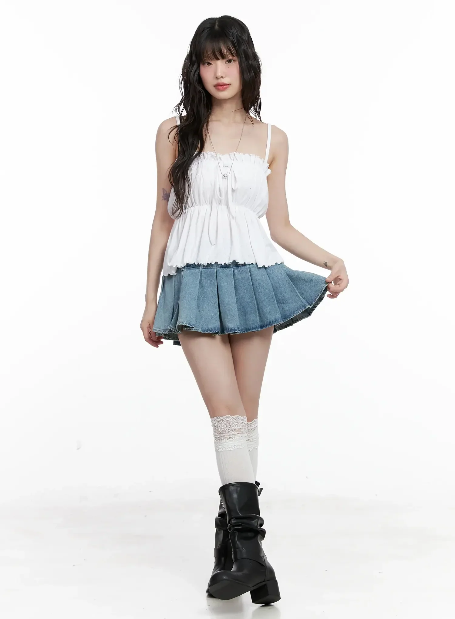 Ruffle Babydoll Top IL531 - Image 10