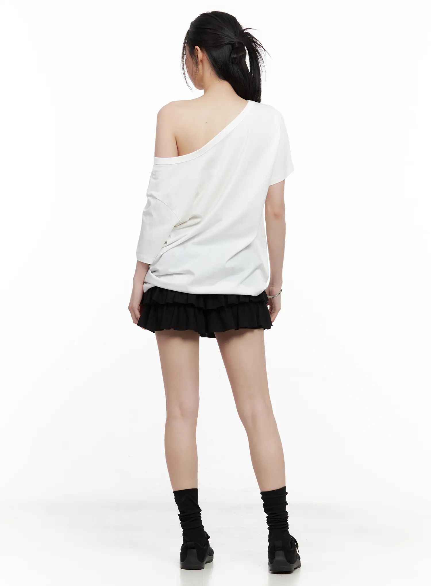 Ruffle Layered Mini Skirt CL501 - Image 11