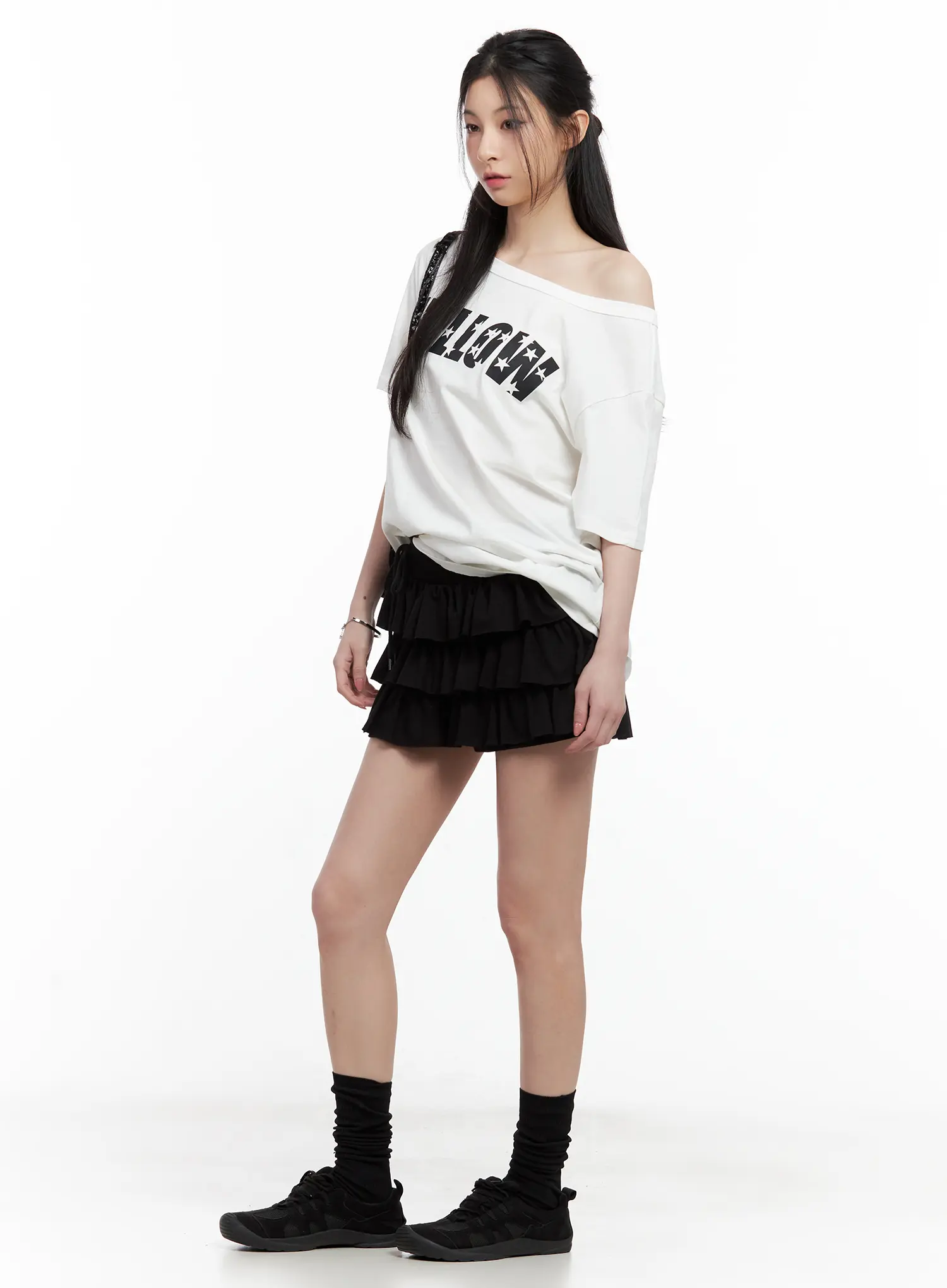 Ruffle Layered Mini Skirt CL501 - Image 12