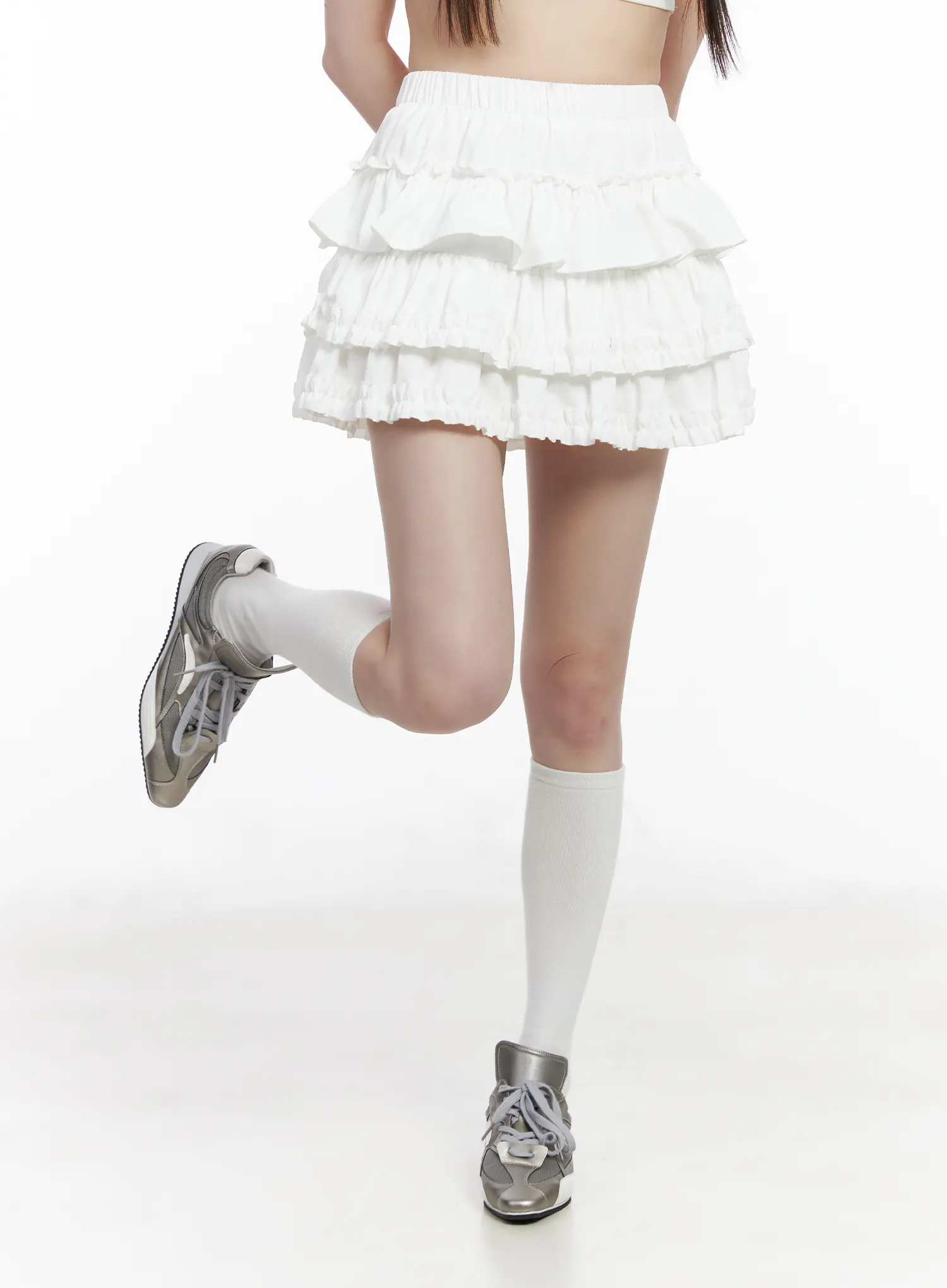 Ruffle Layered Mini Skirt CM524 - Image 2