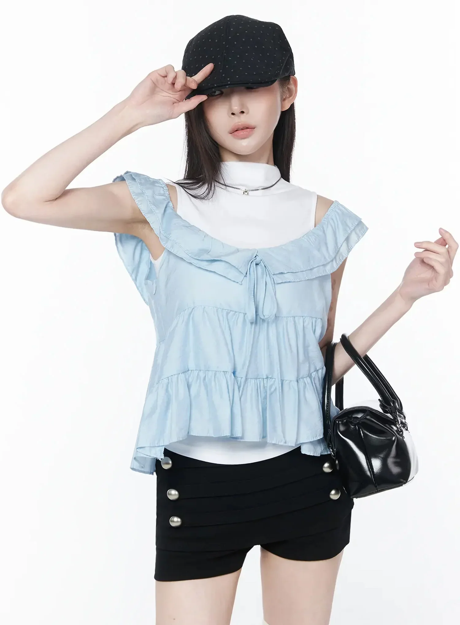 Ruffle Off-Shoulder Blouse IY515 - Image 2
