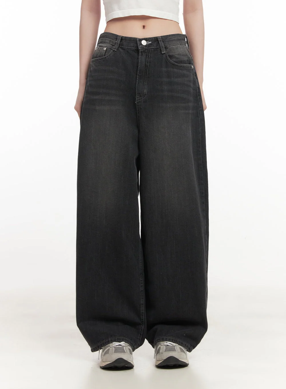 Ruth Washed Wide-Leg Jeans CF514 - Image 10
