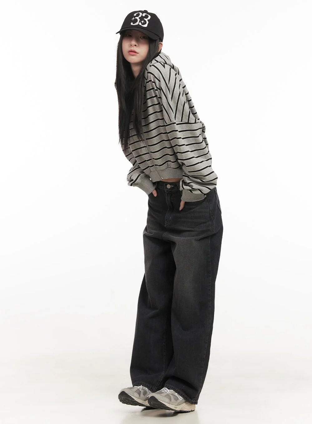 Ruth Washed Wide-Leg Jeans CF514 - Image 7