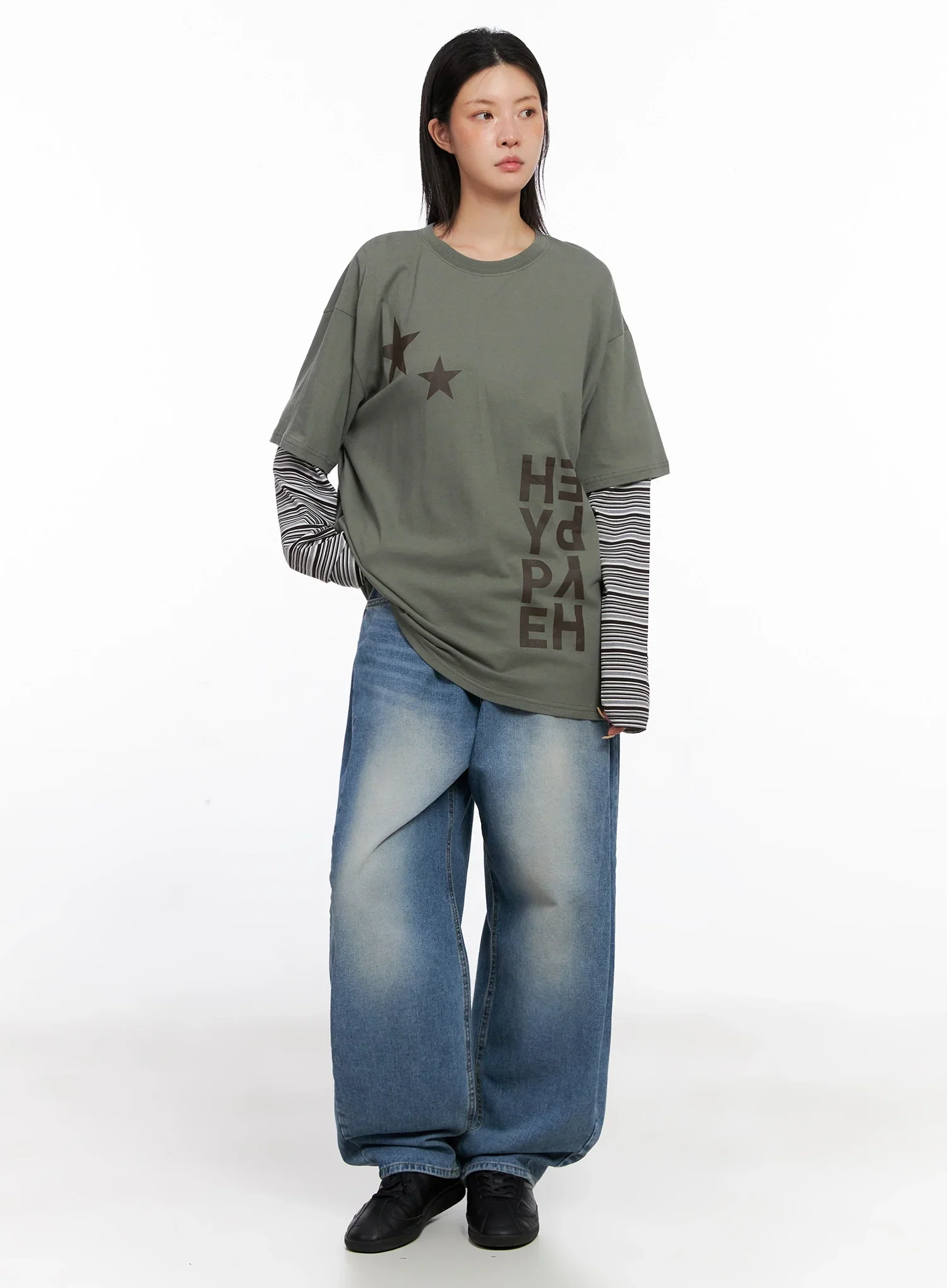 Ruthie Side Pleat Relaxed-Fit Jeans IS515 - Image 10