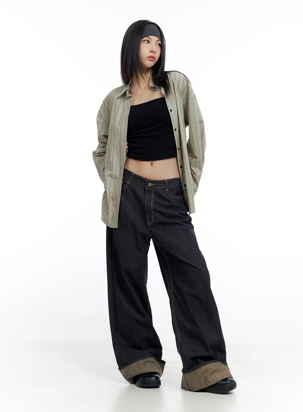 Sadie Roll-Up Denim Jeans CO426 - Image 2