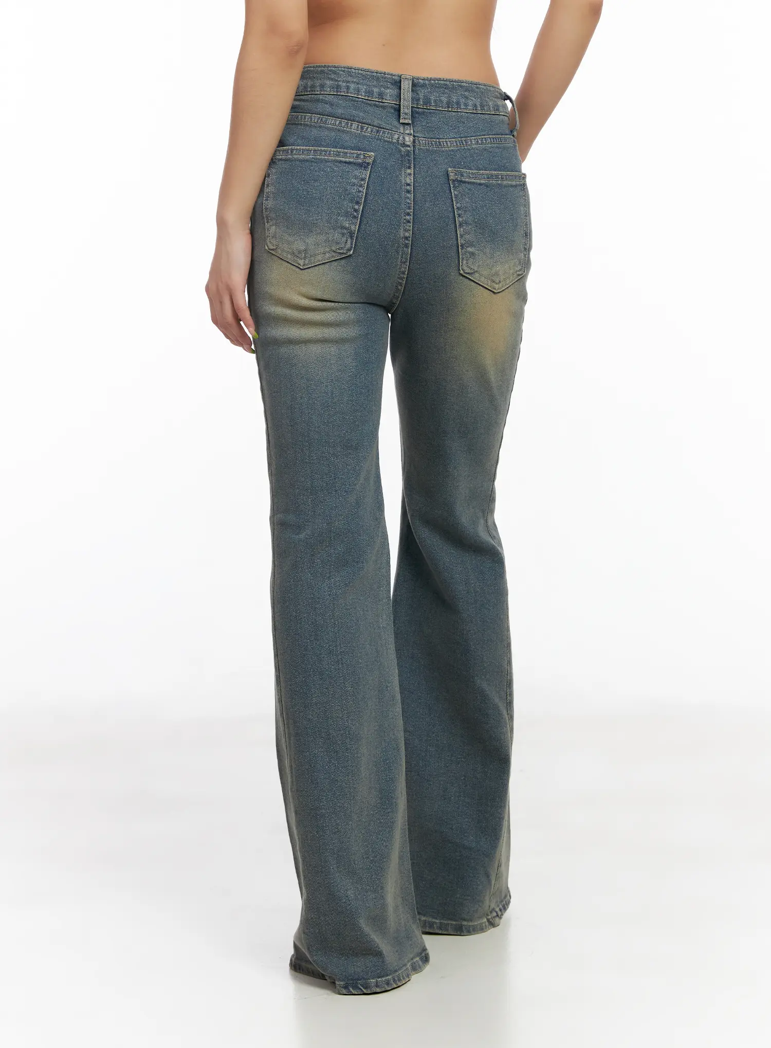 Sakura Mid-Rise Flared  Bootcut Jeans CM520 - Image 7