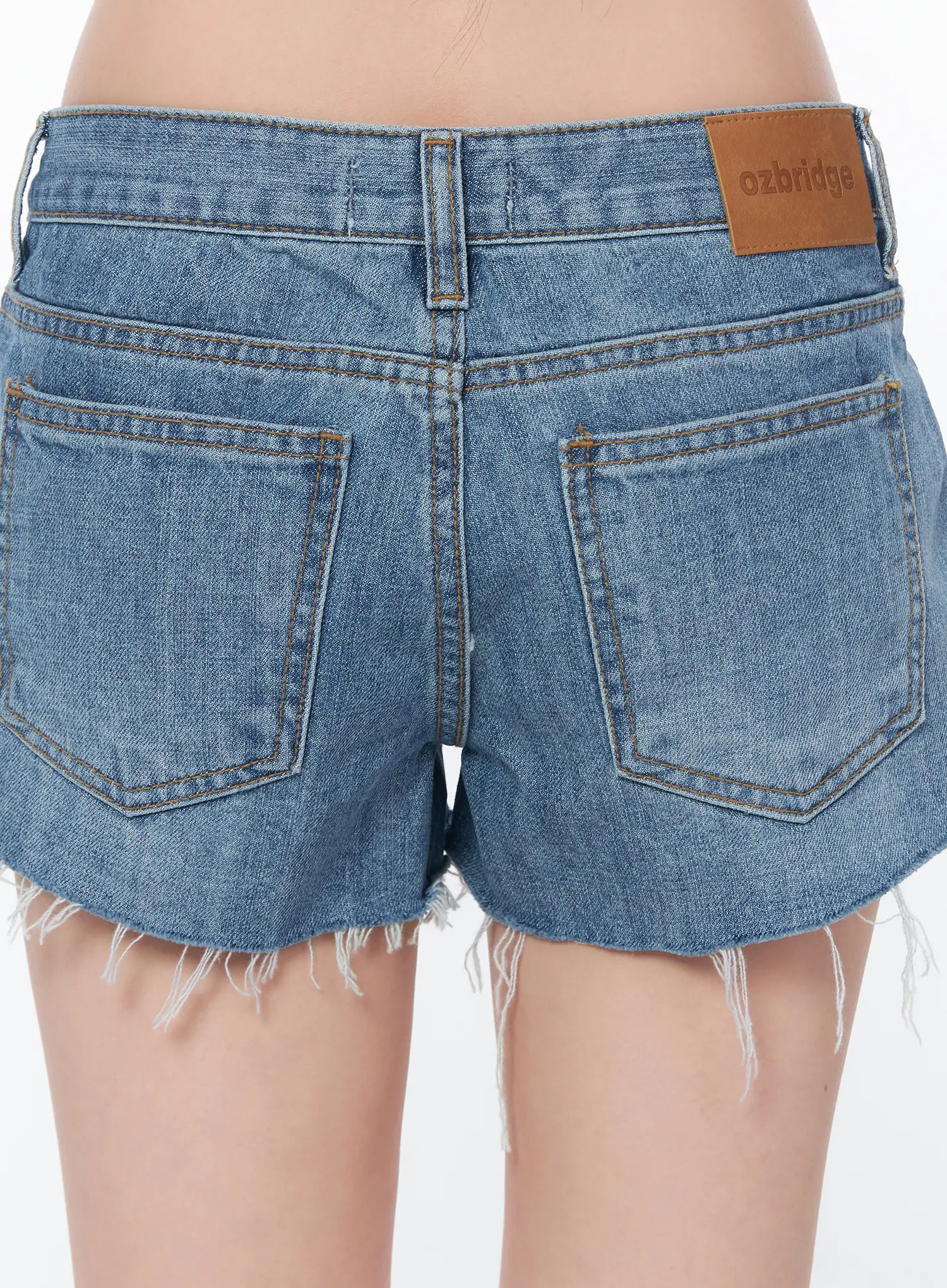 Sarahi Low Rise Distressed Denim Shorts CA530 - Image 6