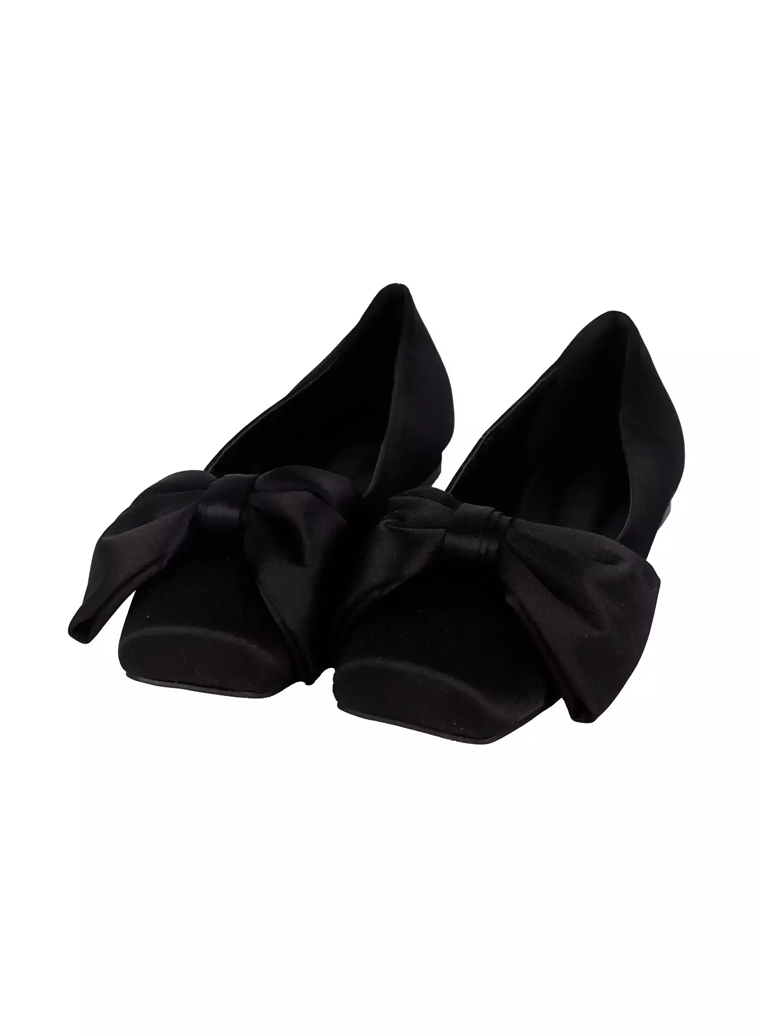 Satin Bow Ballet Flats IM502 - Image 10