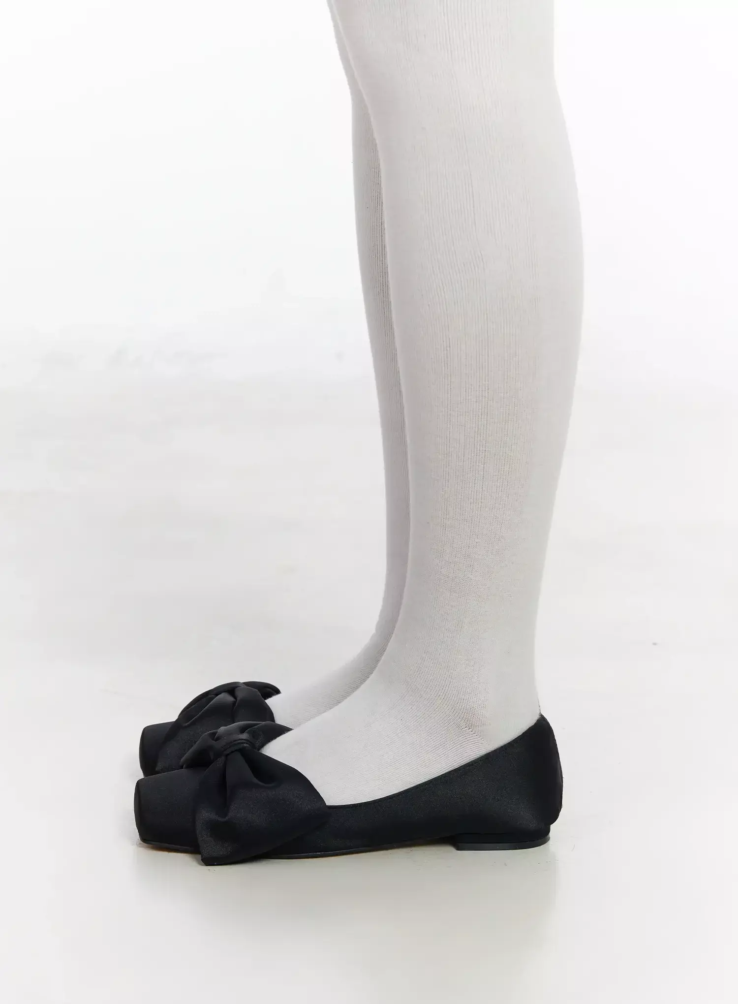 Satin Bow Ballet Flats IM502 - Image 5