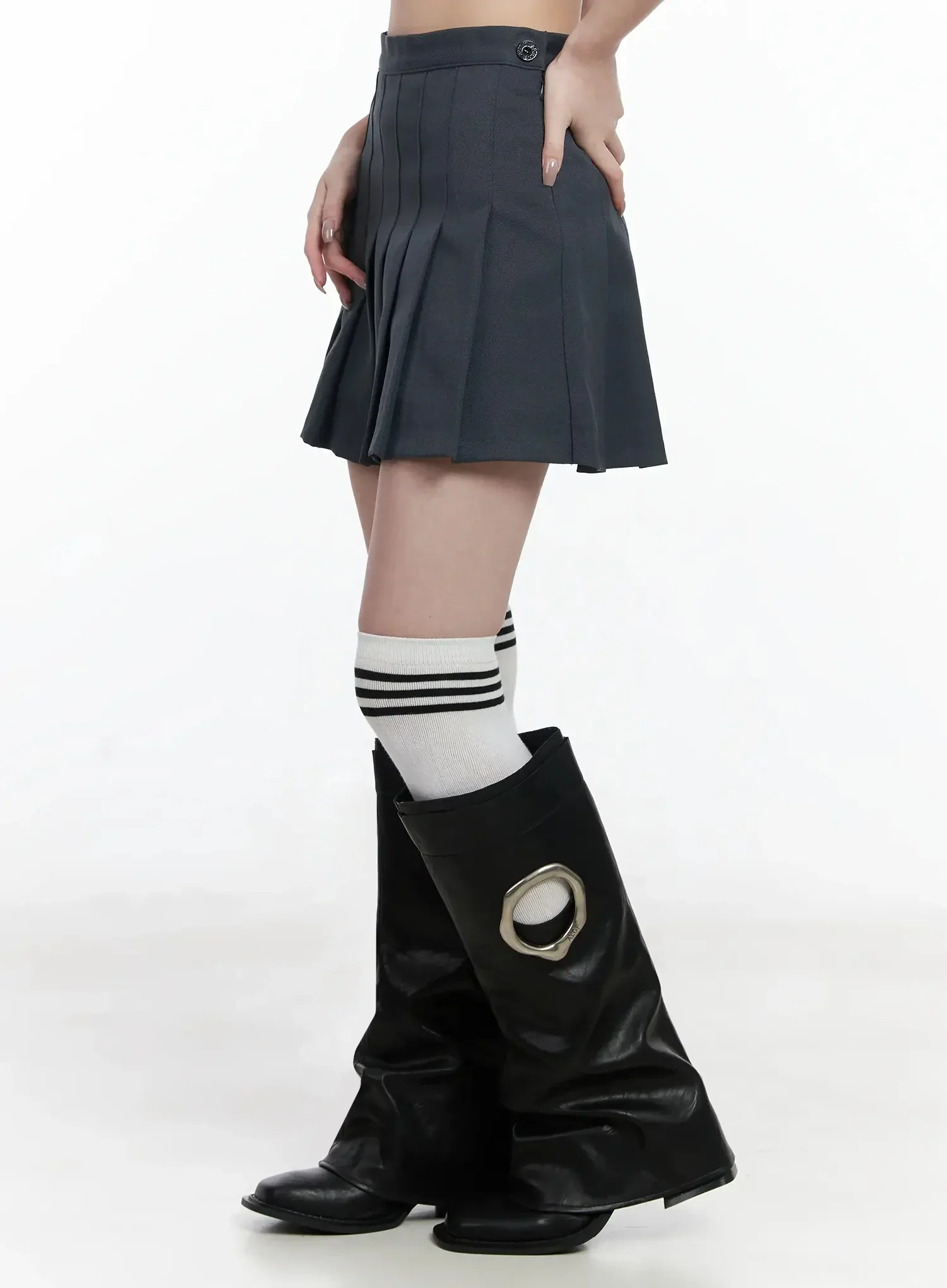 School Girl Mini Skirt IJ528 - Image 10