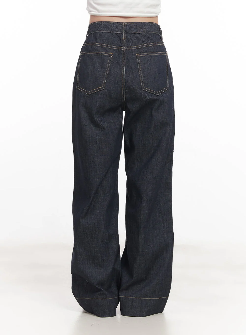 Seline Non-Fade Wide-Leg Jeans CA510 - Image 6