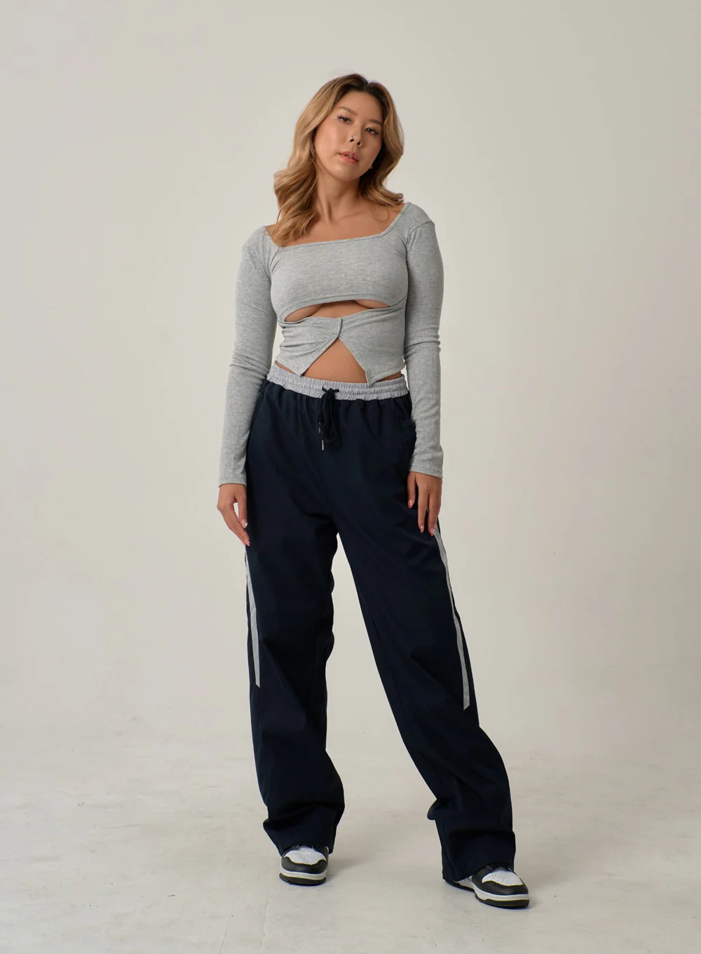 Sexy Square Neck Front Hole Top IN22 - Image 10