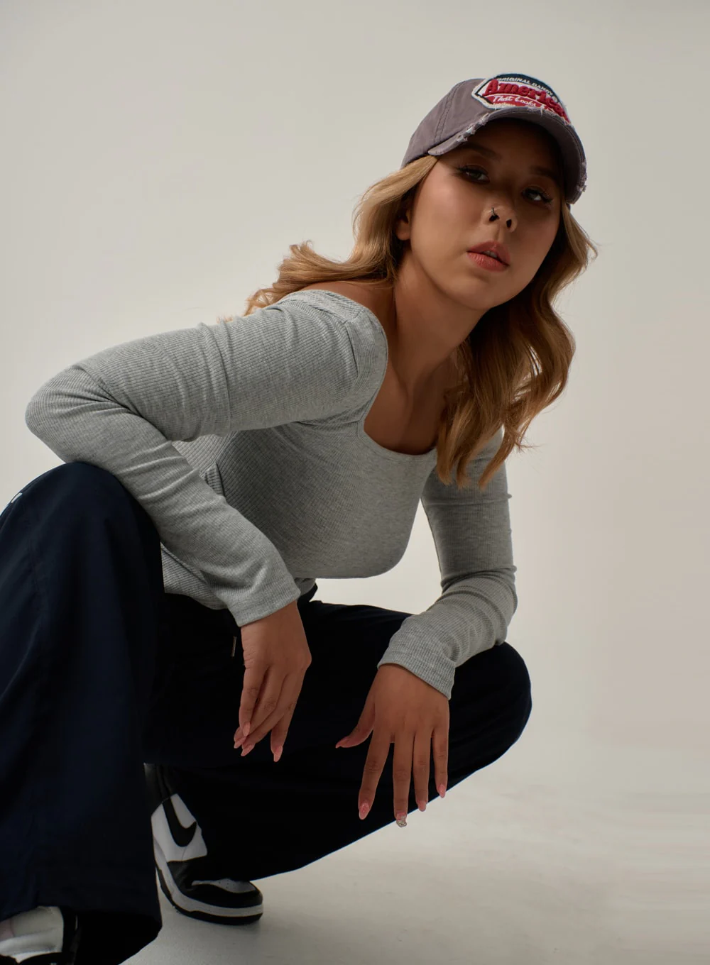 Sexy Square Neck Front Hole Top IN22 - Image 15