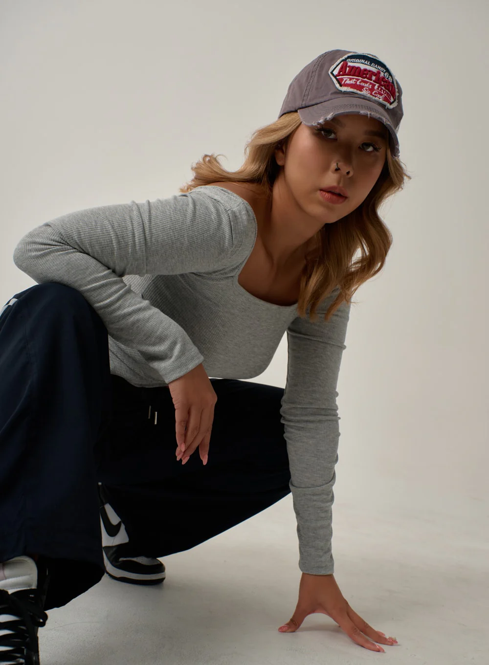 Sexy Square Neck Front Hole Top IN22 - Image 16