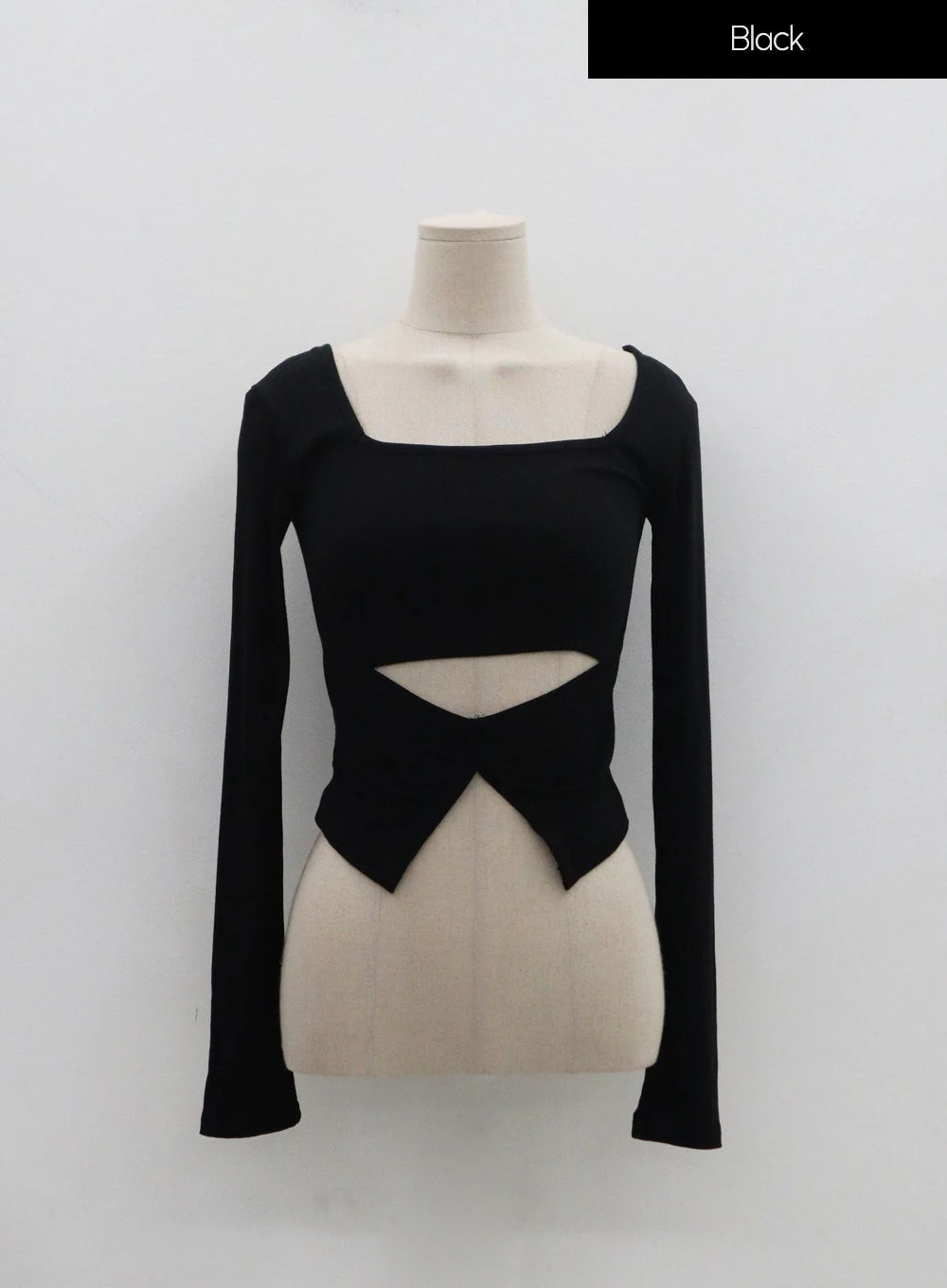 Sexy Square Neck Front Hole Top IN22 - Image 21