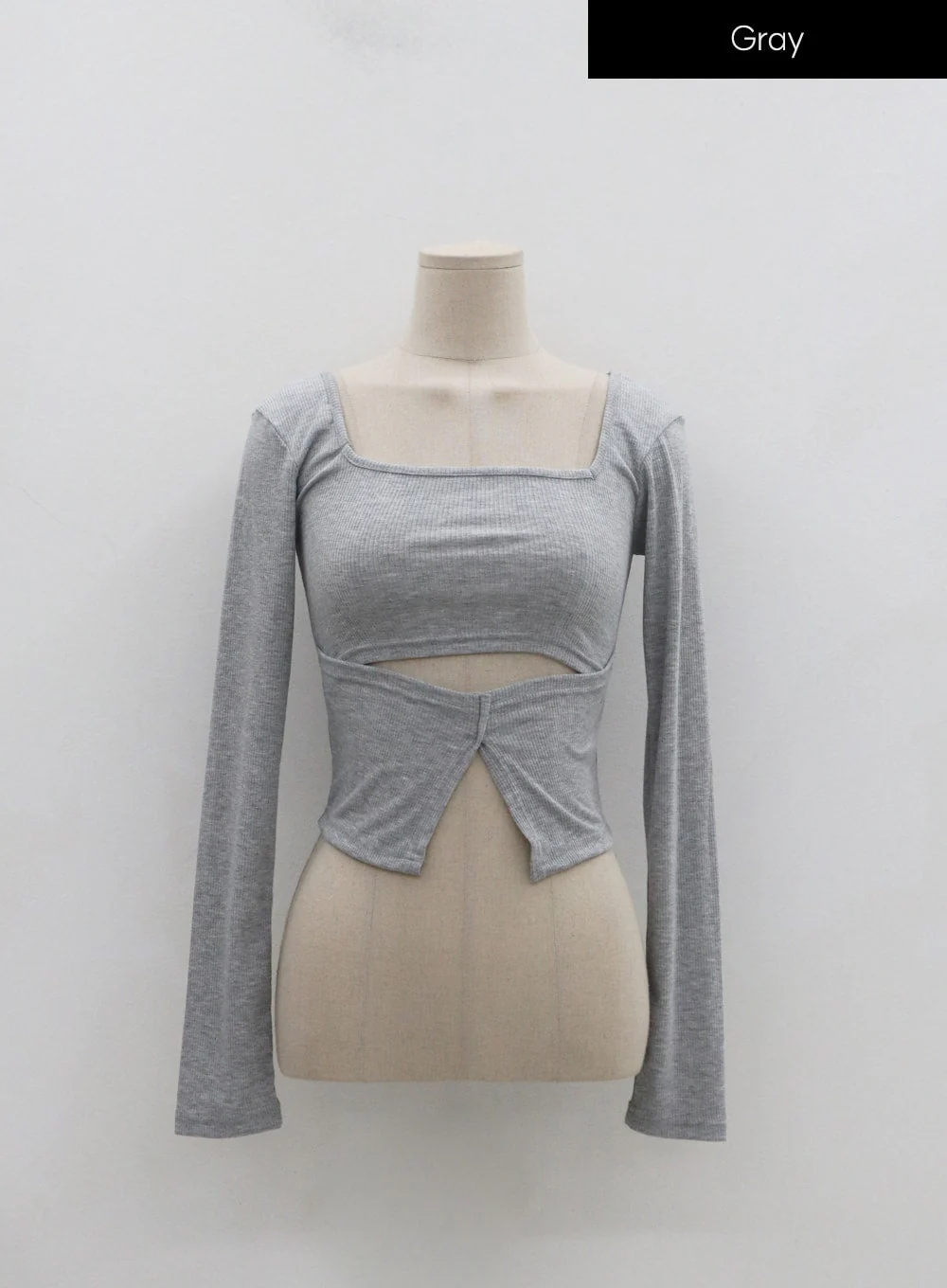 Sexy Square Neck Front Hole Top IN22 - Image 22